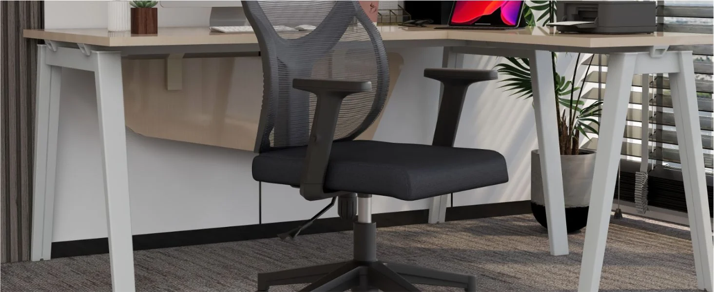 Office Glen Series Office Task Chair In Light Grey