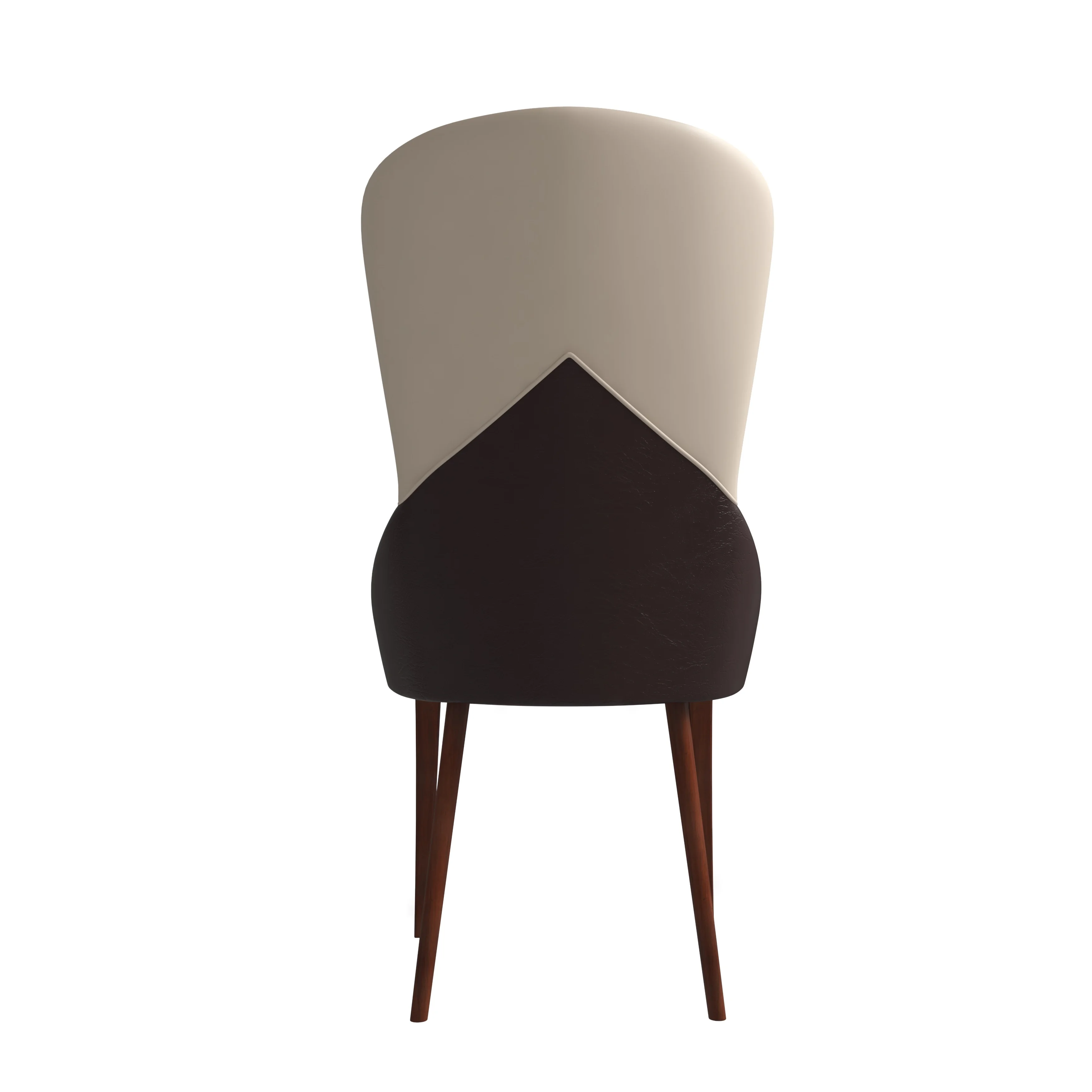 Havana Collection Modern Wooden Dining Chair in Brown