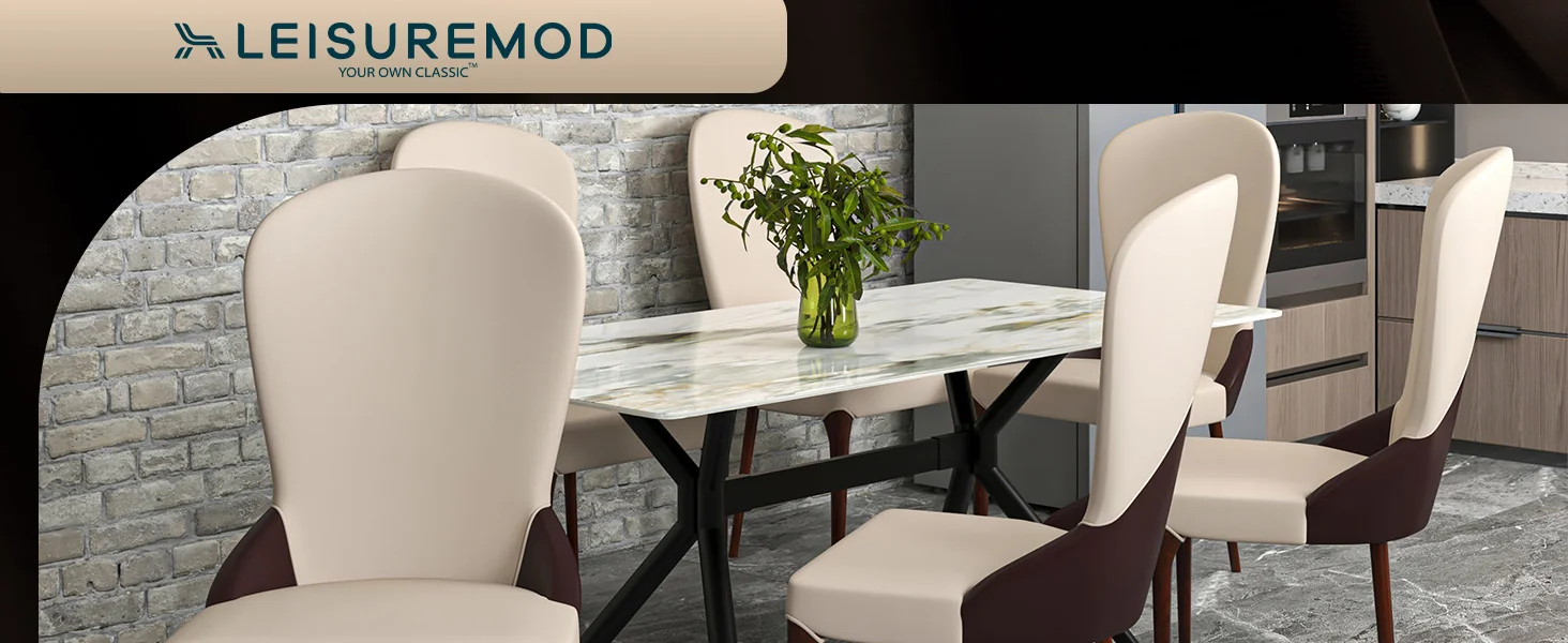 Havana Collection Modern Wooden Dining Chair in Brown