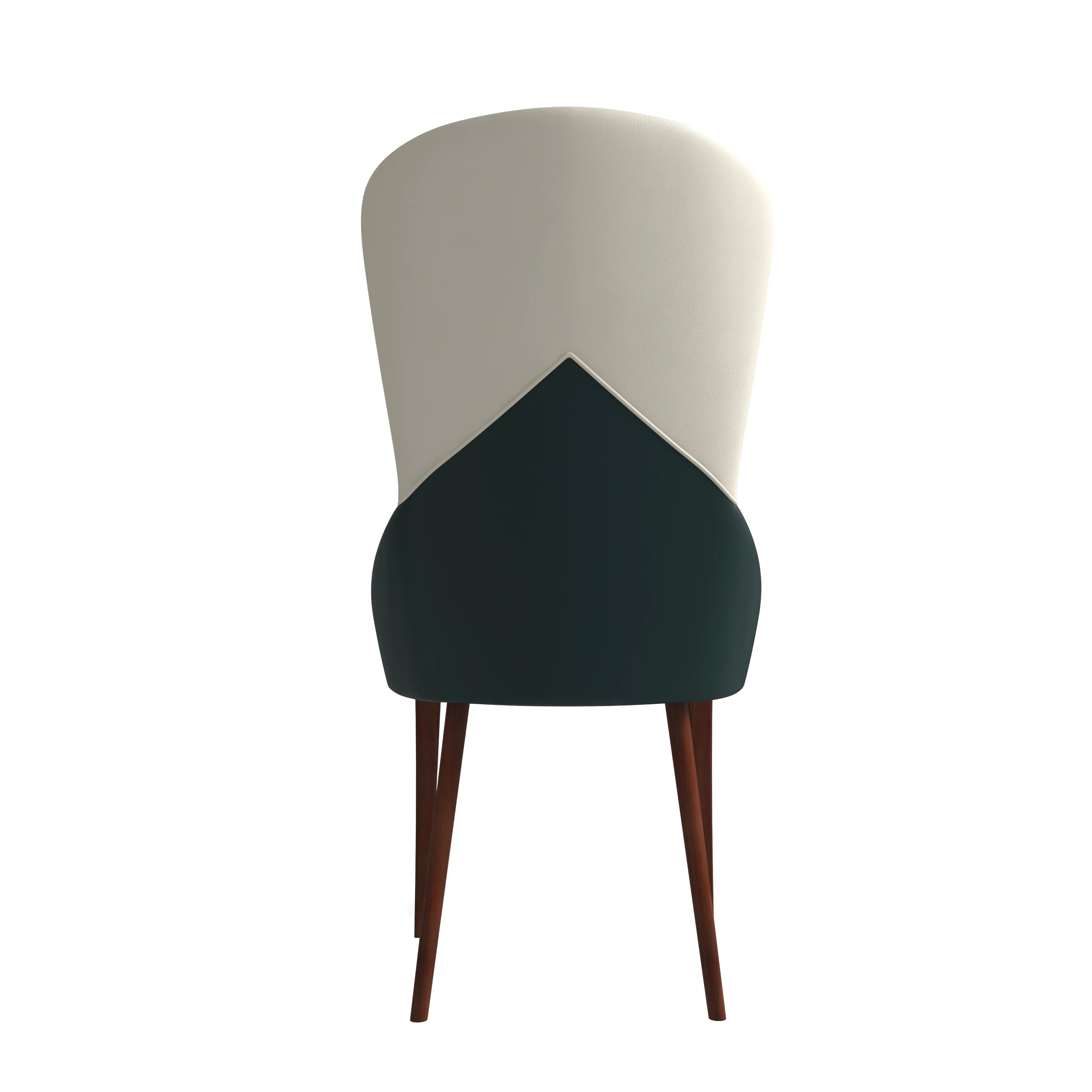Havana Collection Modern Wooden Dining Chair in Green
