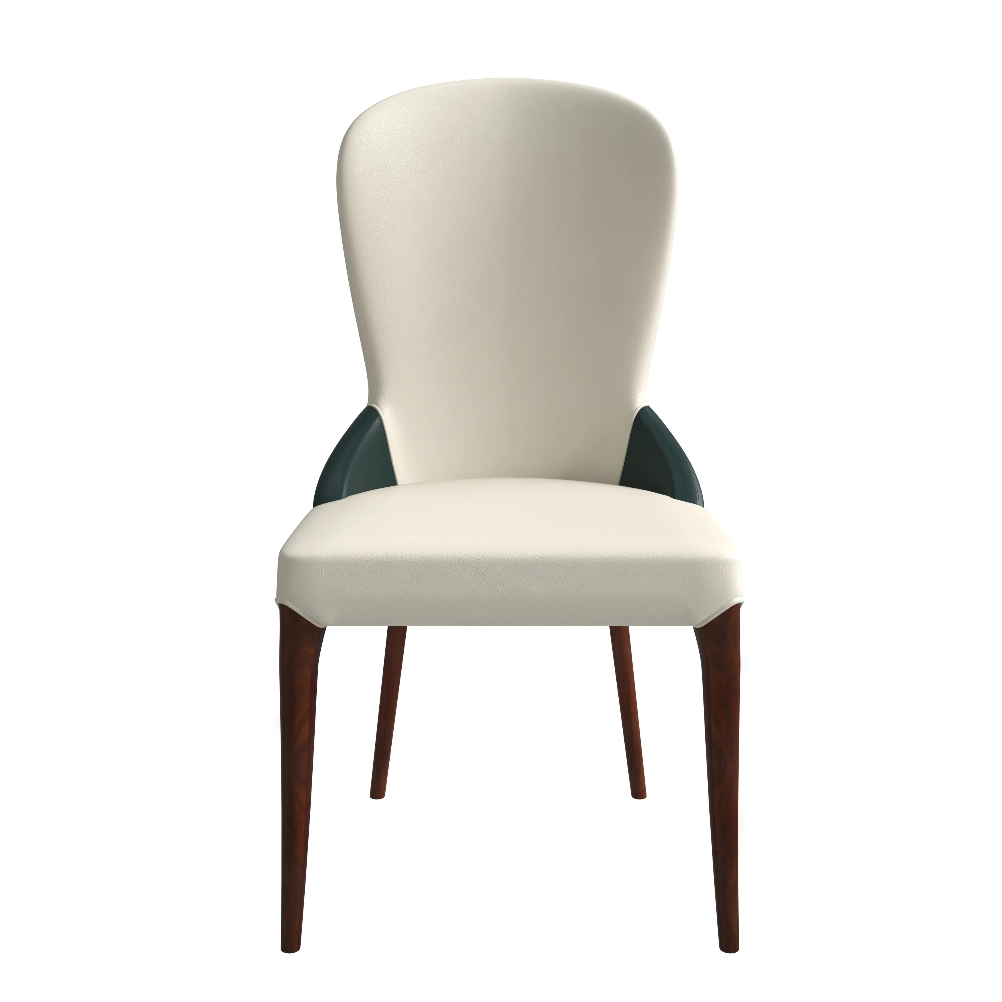 Havana Collection Modern Wooden Dining Chair in Green