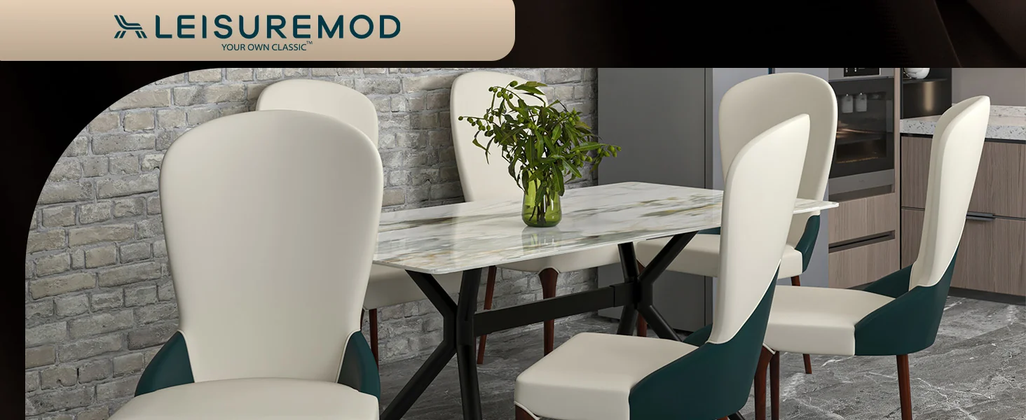 Havana Collection Modern Wooden Dining Chair in Green