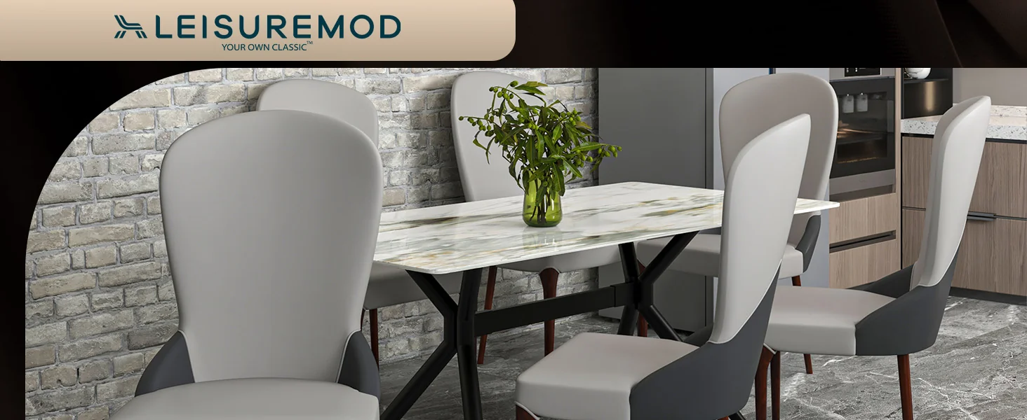 Havana Collection Modern Wooden Dining Chair in Grey