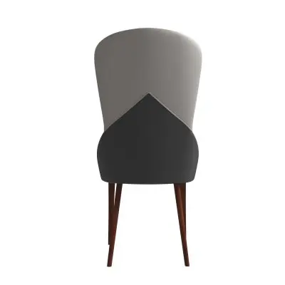 Havana Collection Modern Wooden Dining Chair in Grey