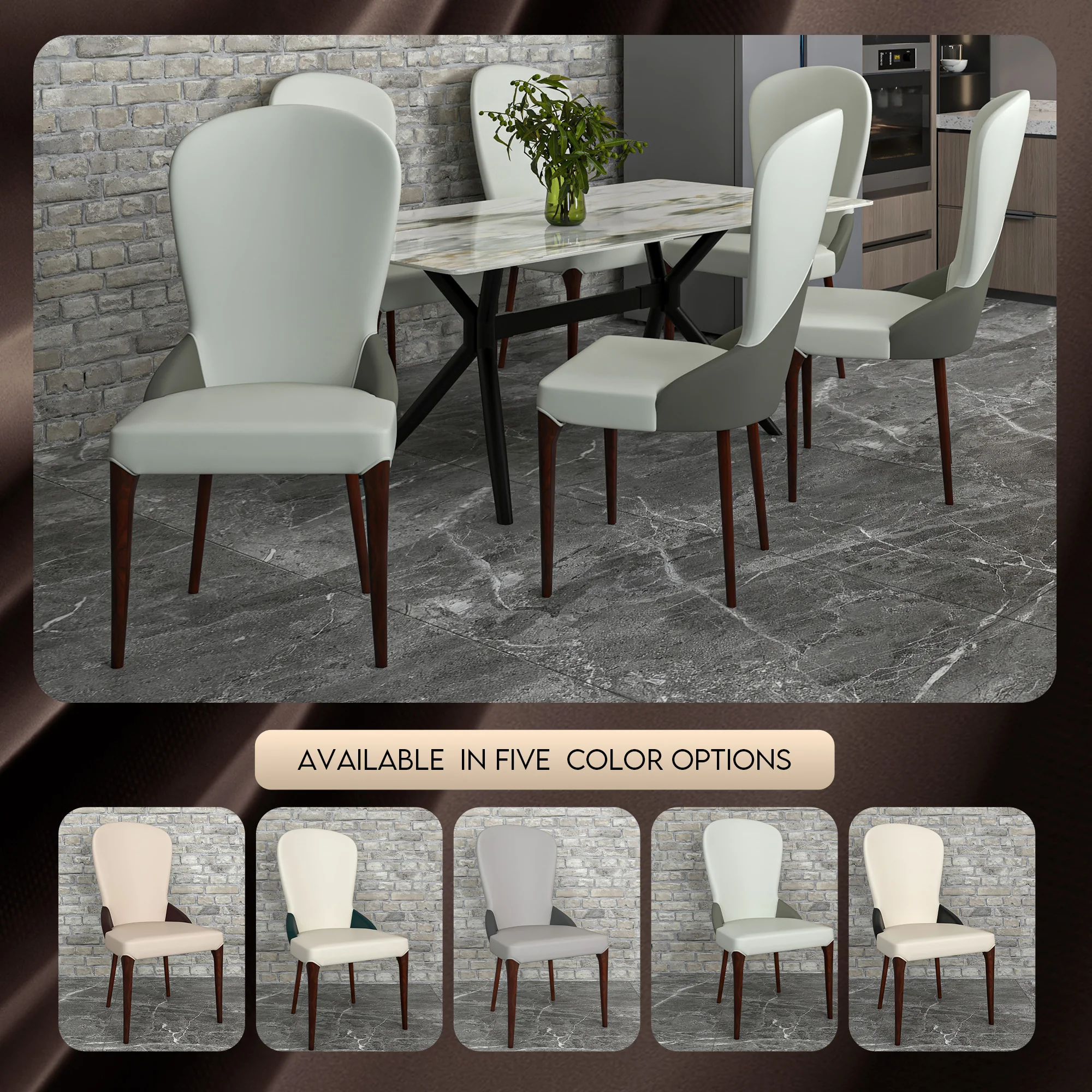 Havana Collection Modern Wooden Dining Chair in Toupe