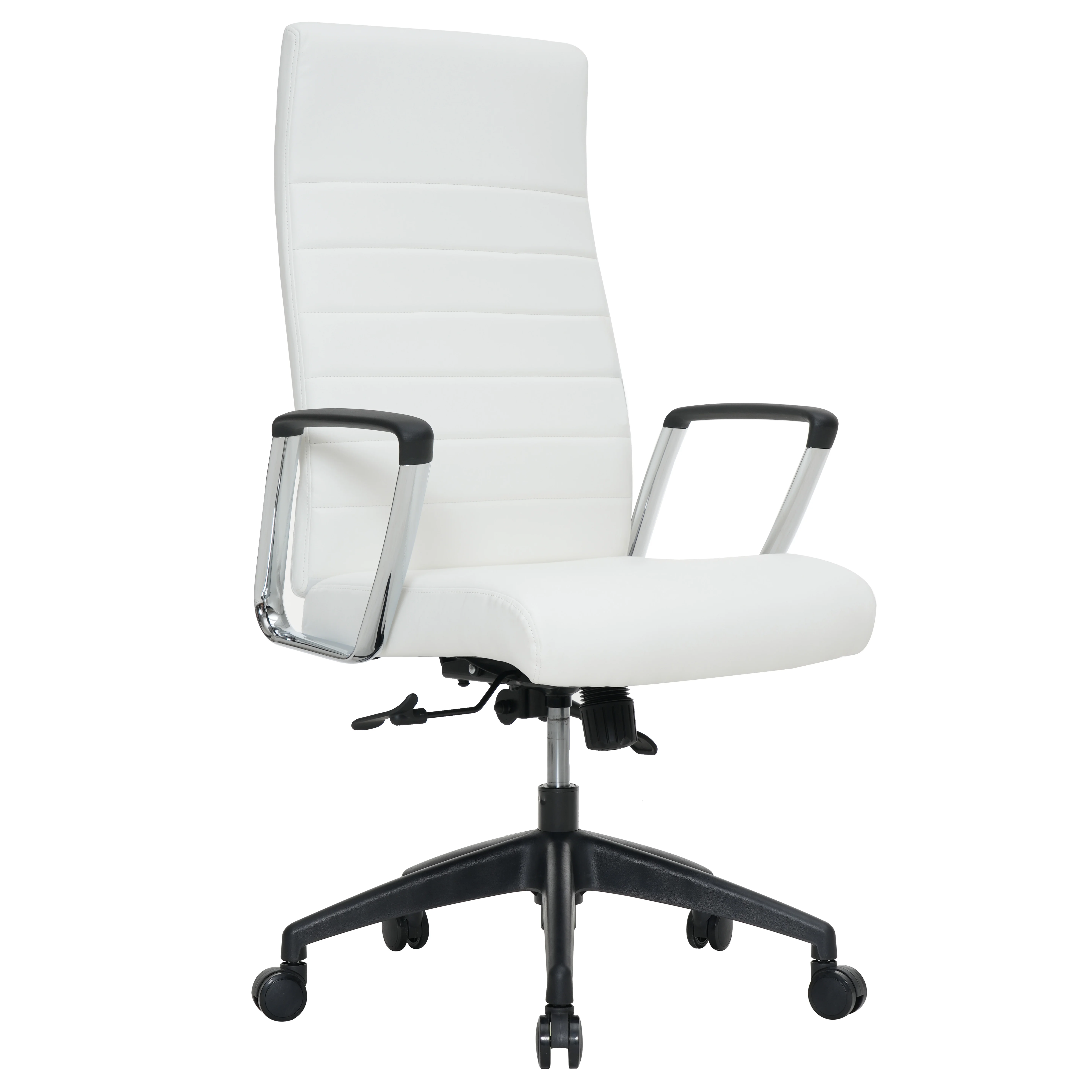 Hilton Modern High-Back Leather Office Chair