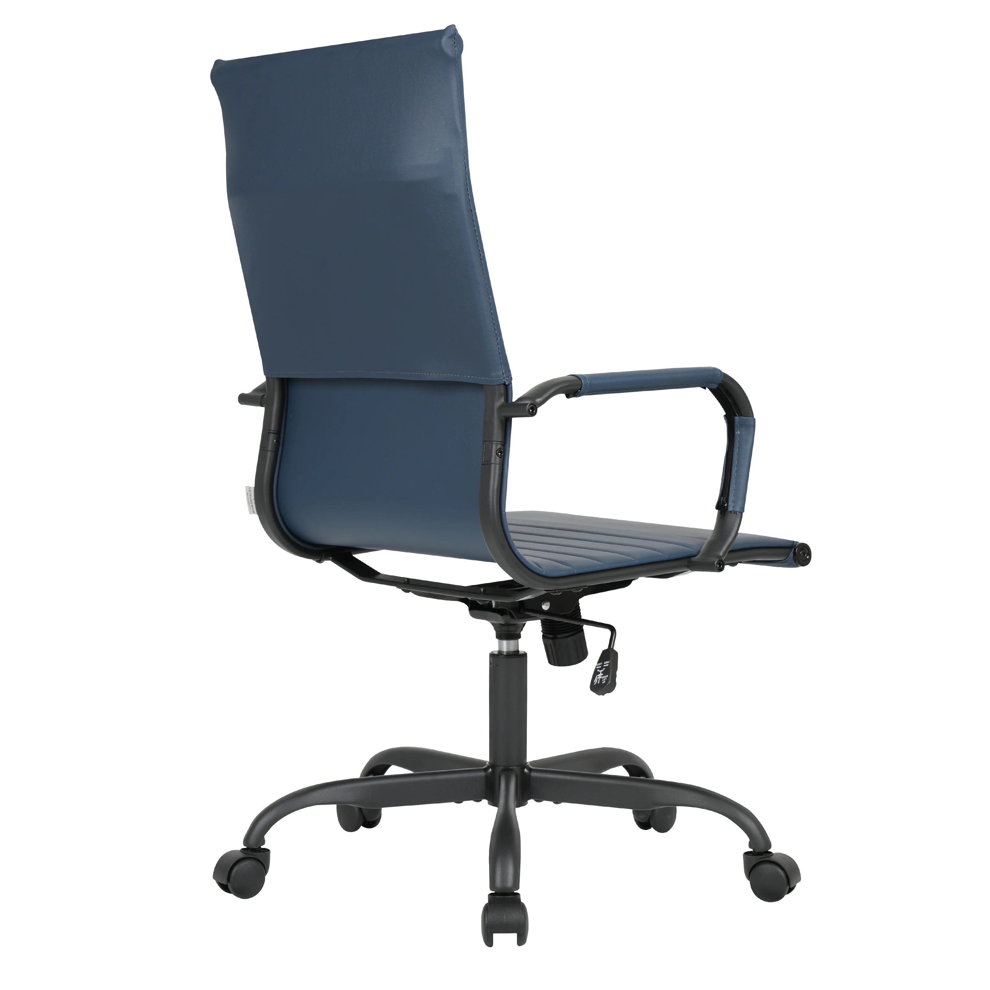 Harris High-Back Leather Office Chair With Black Frame