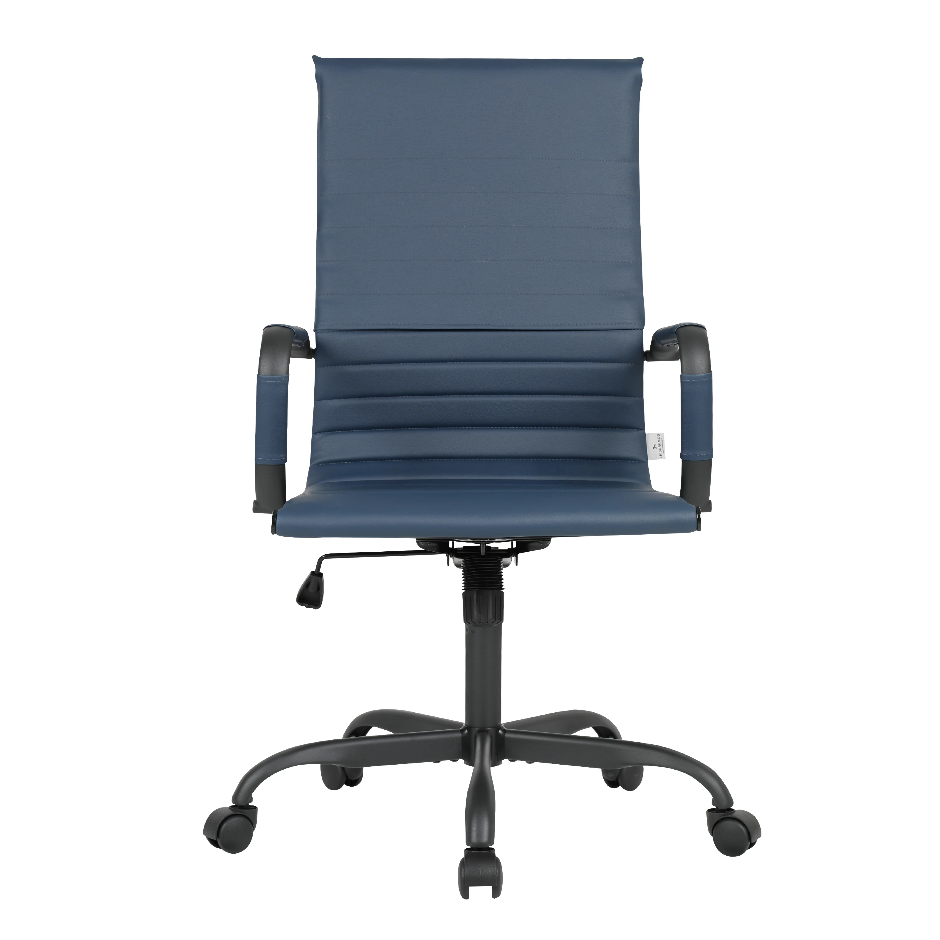 Harris High-Back Leather Office Chair With Black Frame