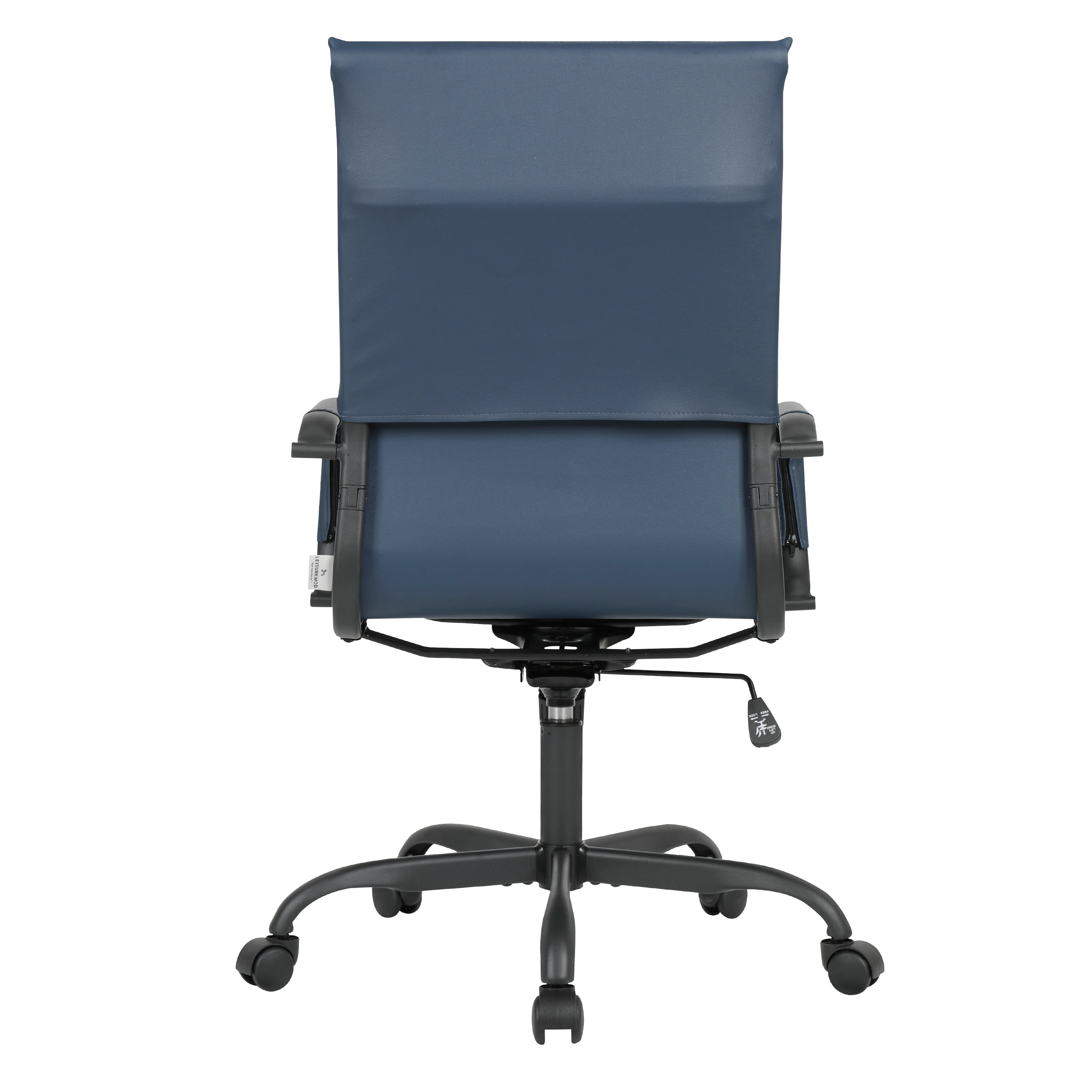 Harris High-Back Leather Office Chair With Black Frame