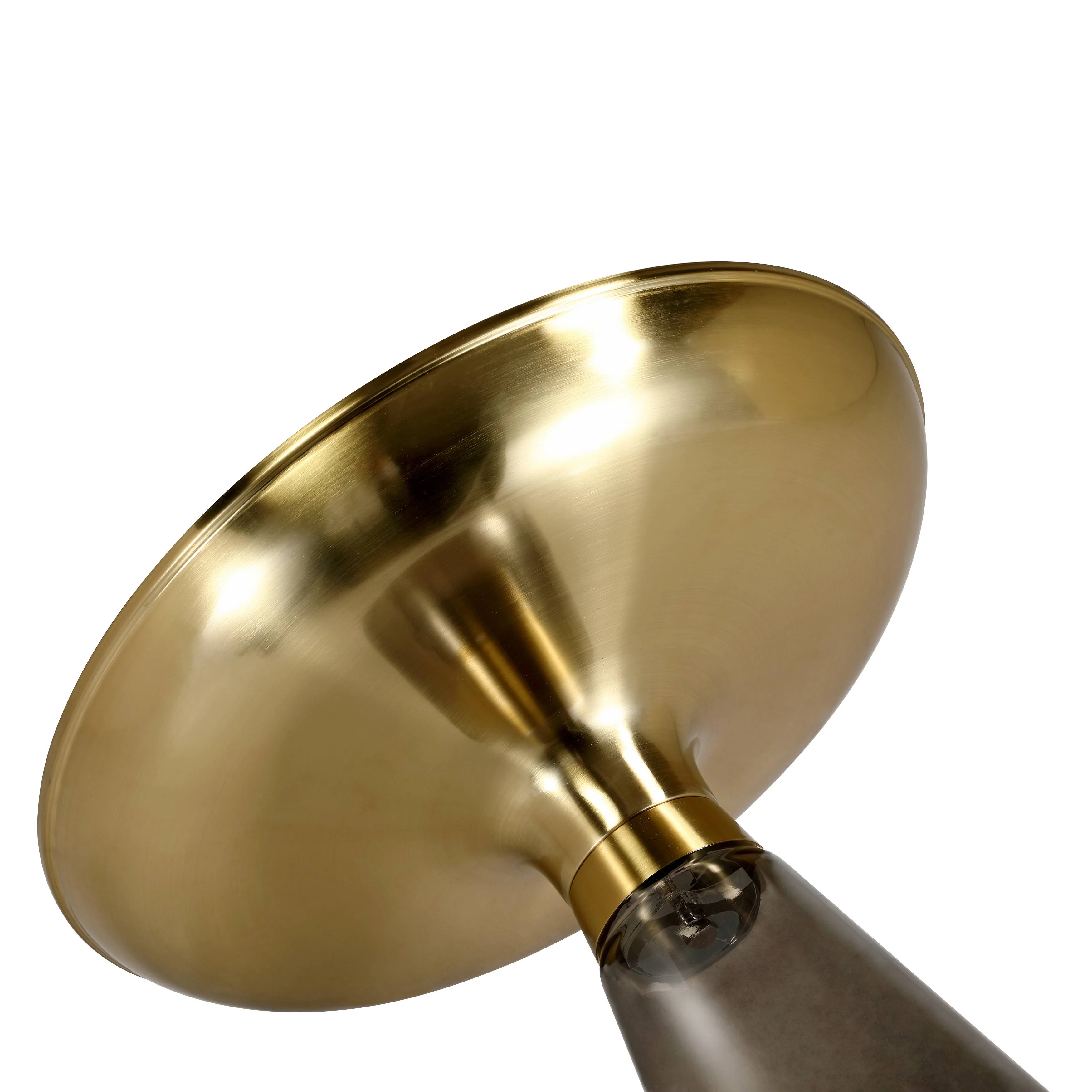 Hyalus Collection Glass Side table in Smoke