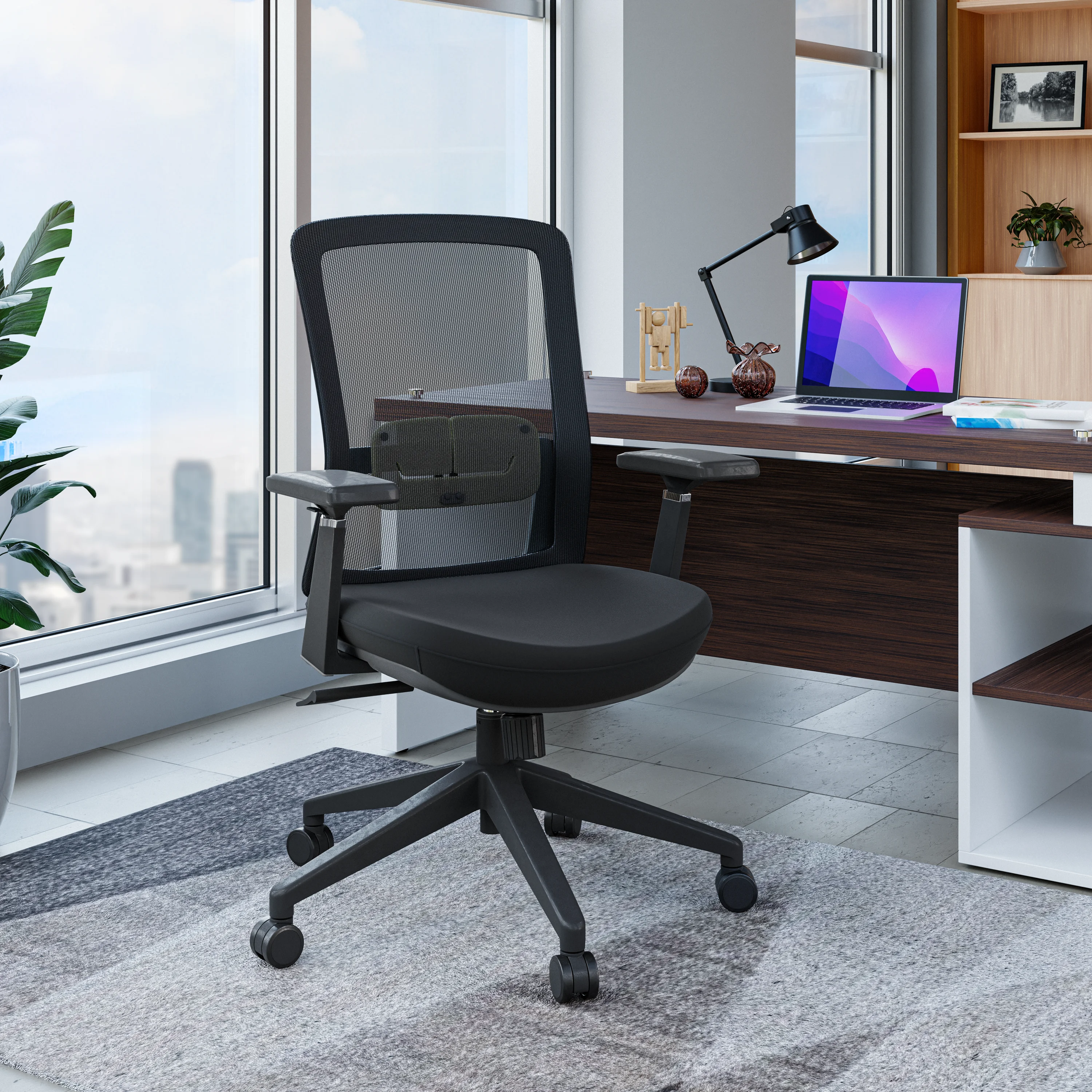 Ingram Modern  Office Task Chair with adjustable armrests