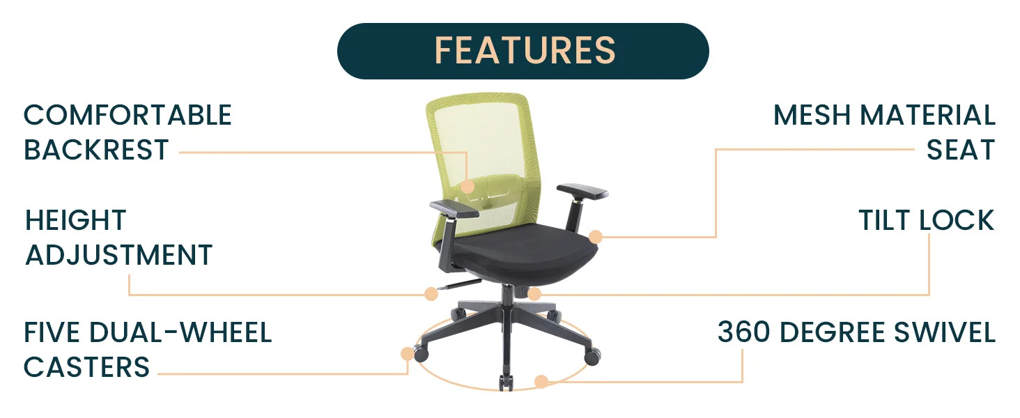 Ingram Modern Office Task Chair with adjustable armrests