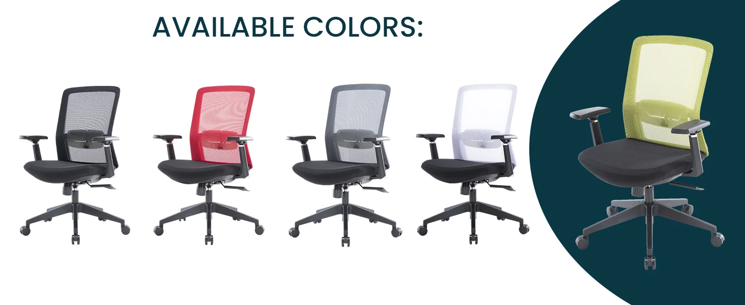 Ingram Modern Office Task Chair with adjustable armrests