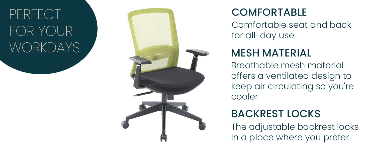 Ingram Modern Office Task Chair with adjustable armrests