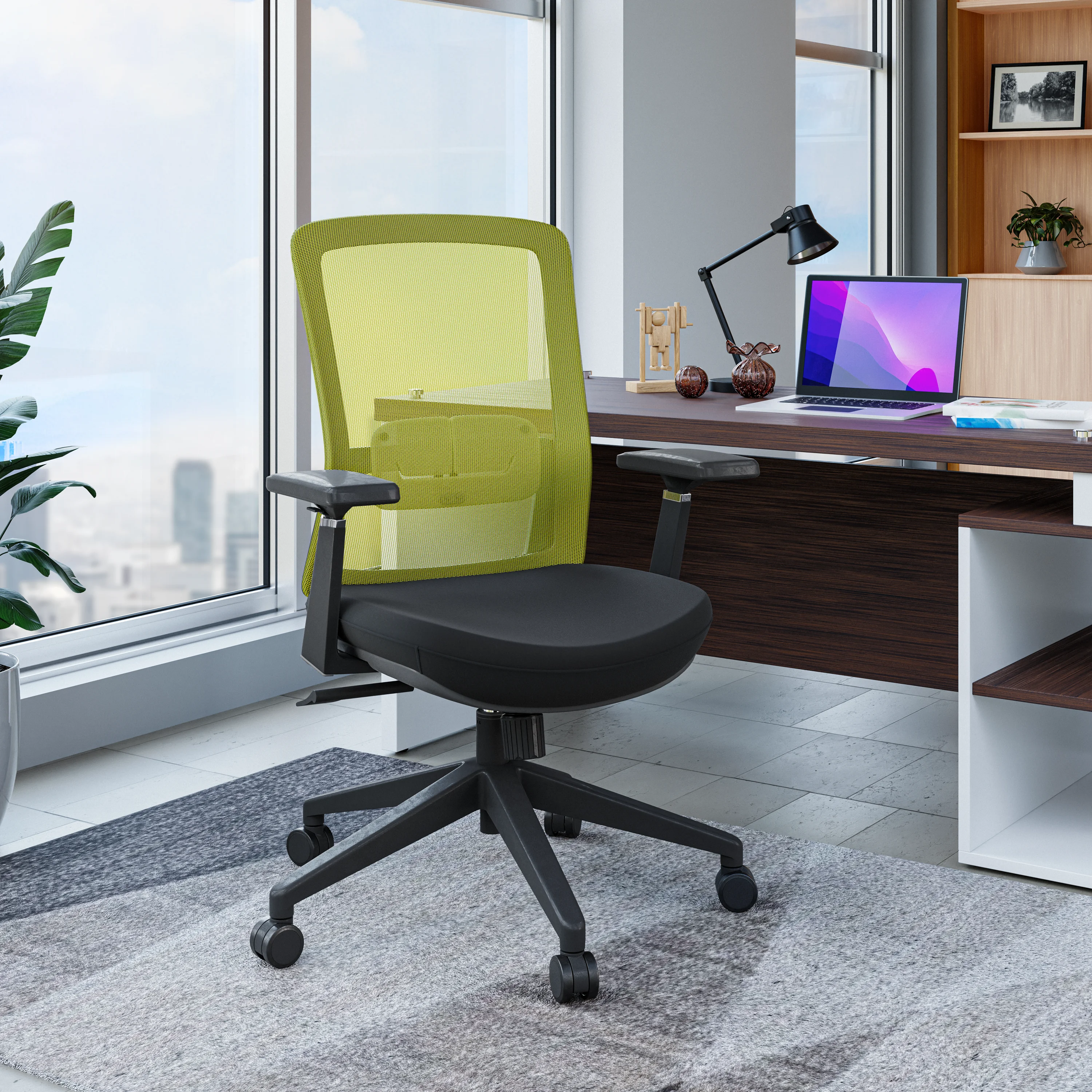 Ingram Modern Office Task Chair with adjustable armrests