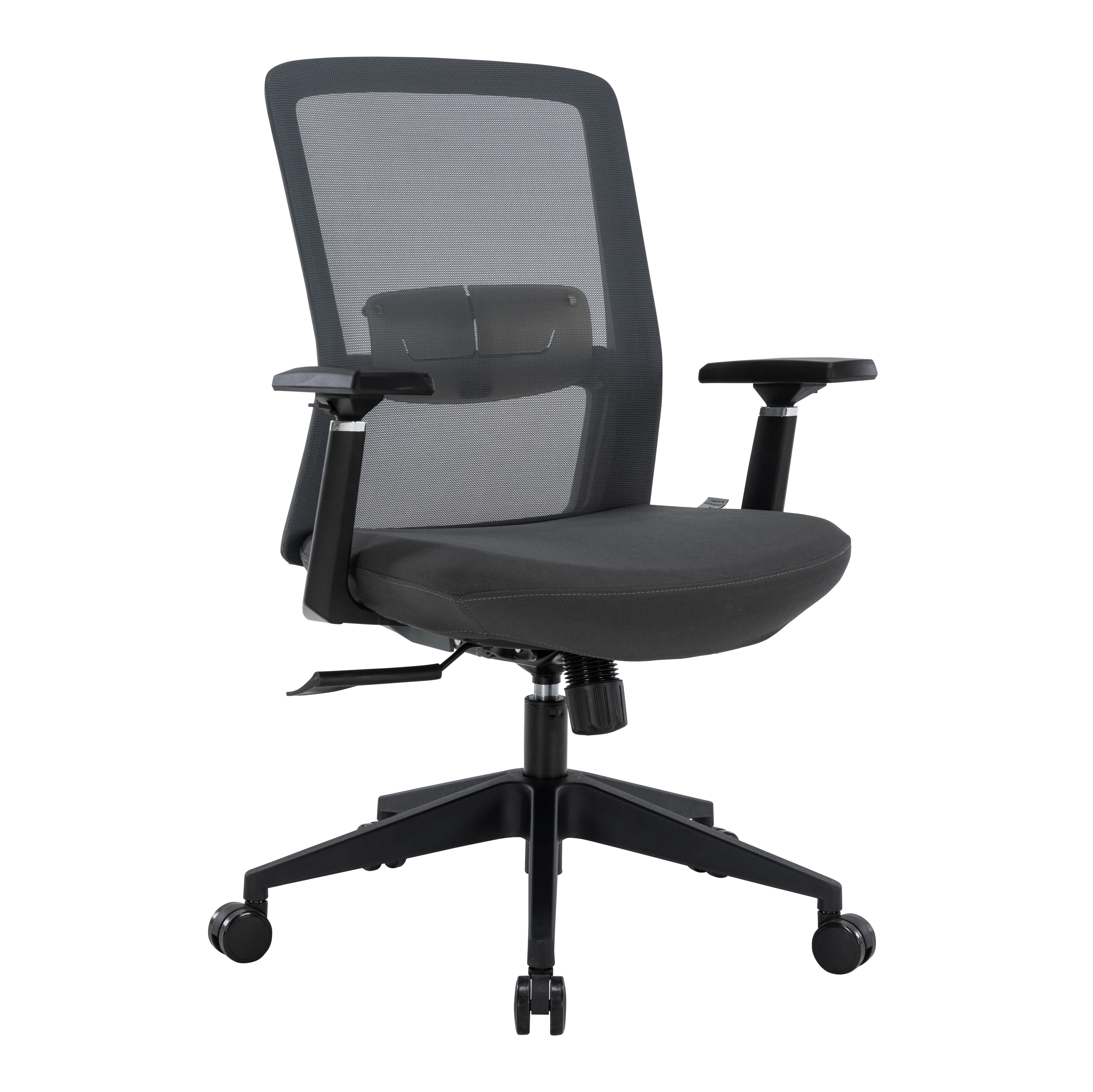 Ingram Office Chair with Seat Cover, Grey/Grey