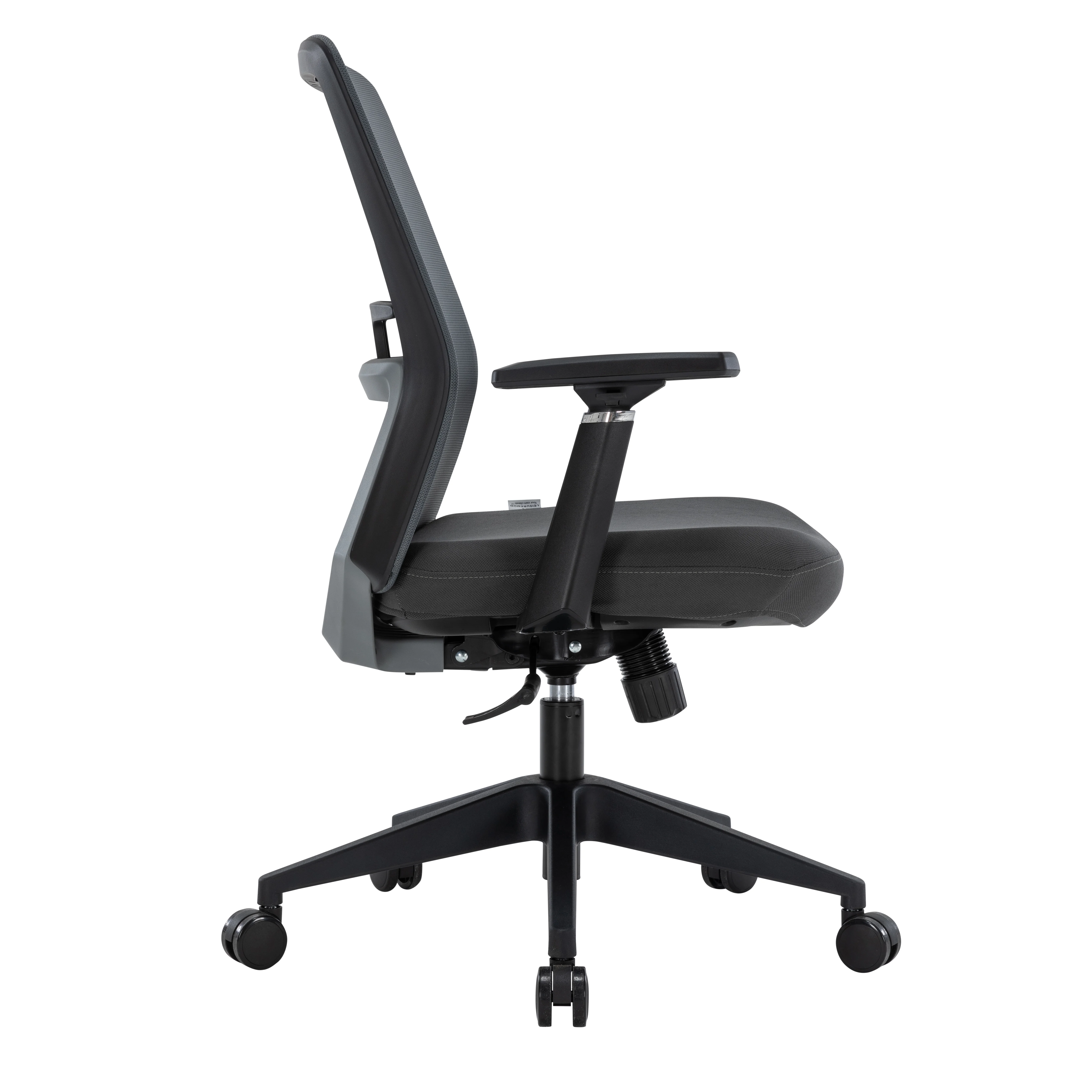 Ingram Office Chair with Seat Cover, Grey/Grey