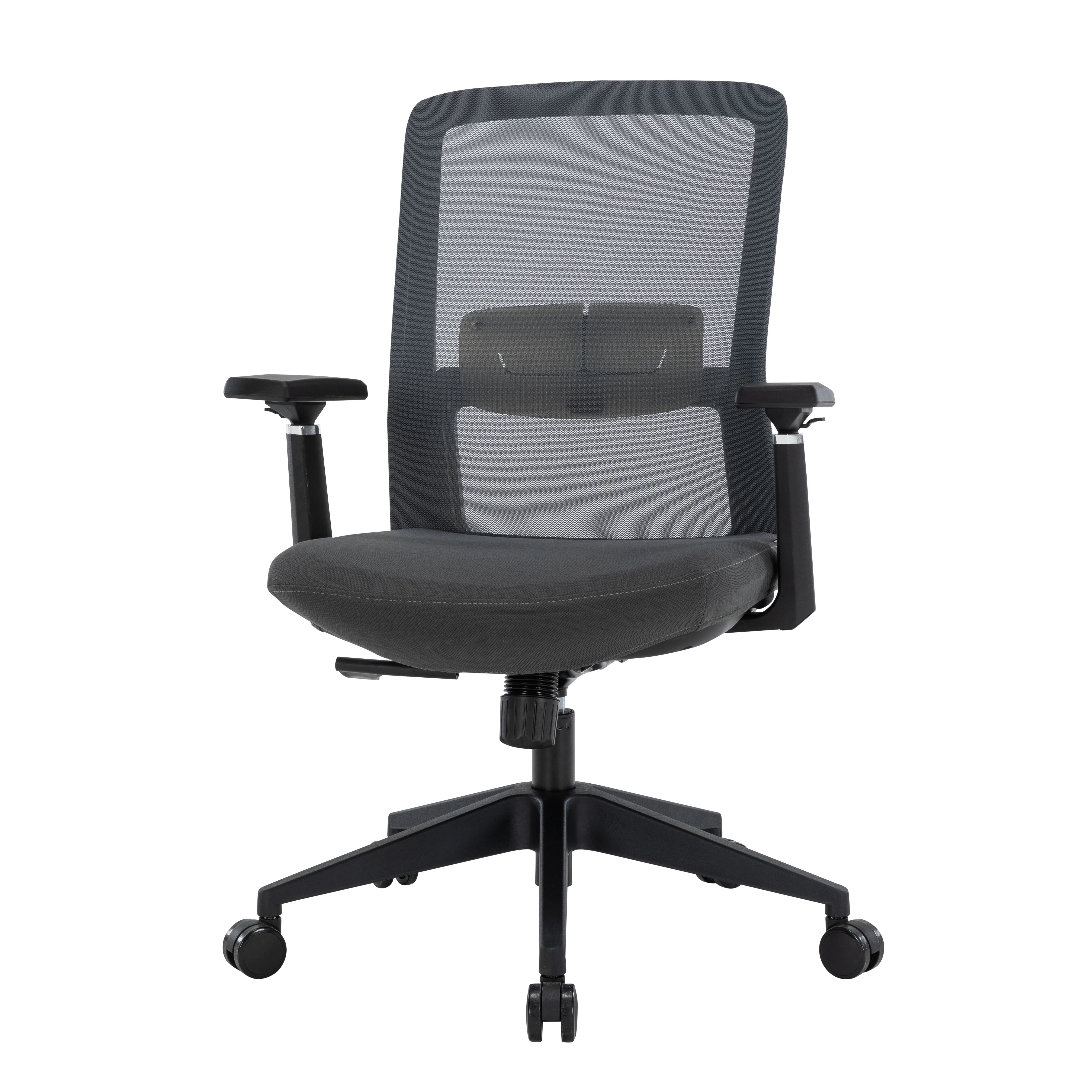 Ingram Office Chair with Seat Cover, Grey/Grey