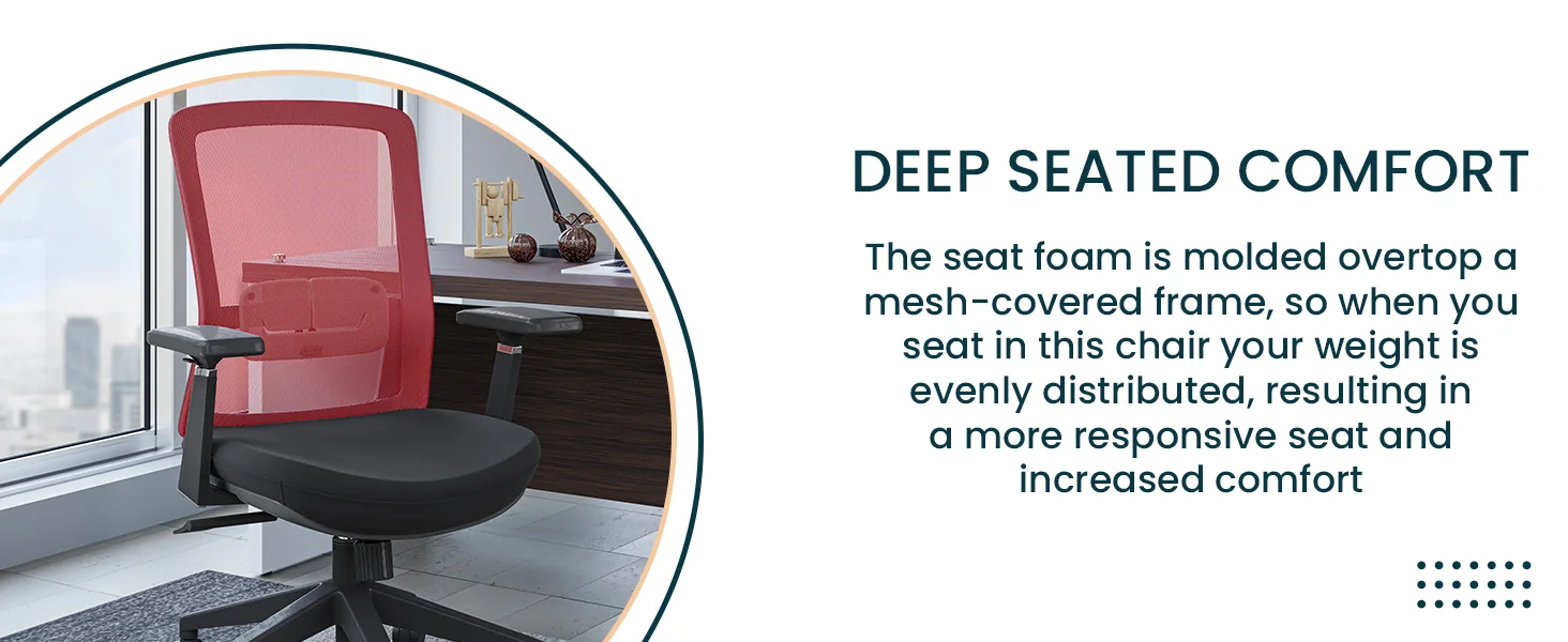 Ingram Modern Office Task Chair with adjustable armrests