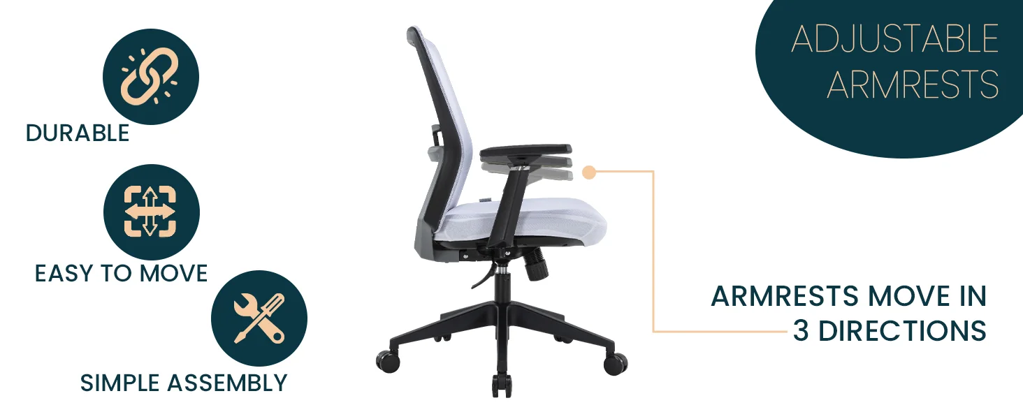 Ingram Office Chair with Seat Cover, White/White