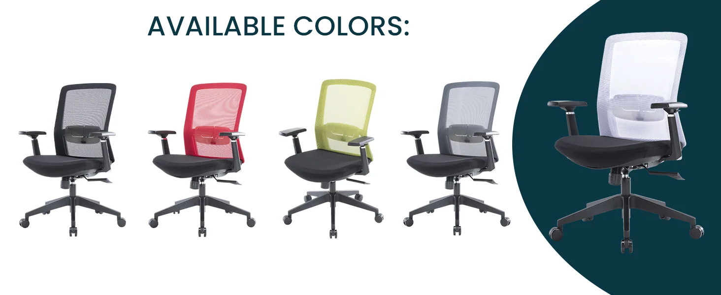 Ingram Modern Office Task Chair with adjustable armrests