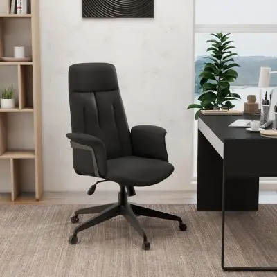 Inifini Collection Modern Office Chair In Black