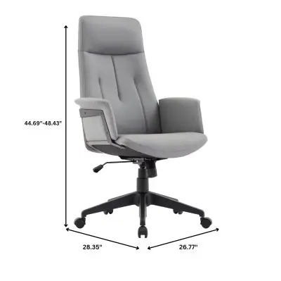 Inifini Collection Modern Office Chair In Grey