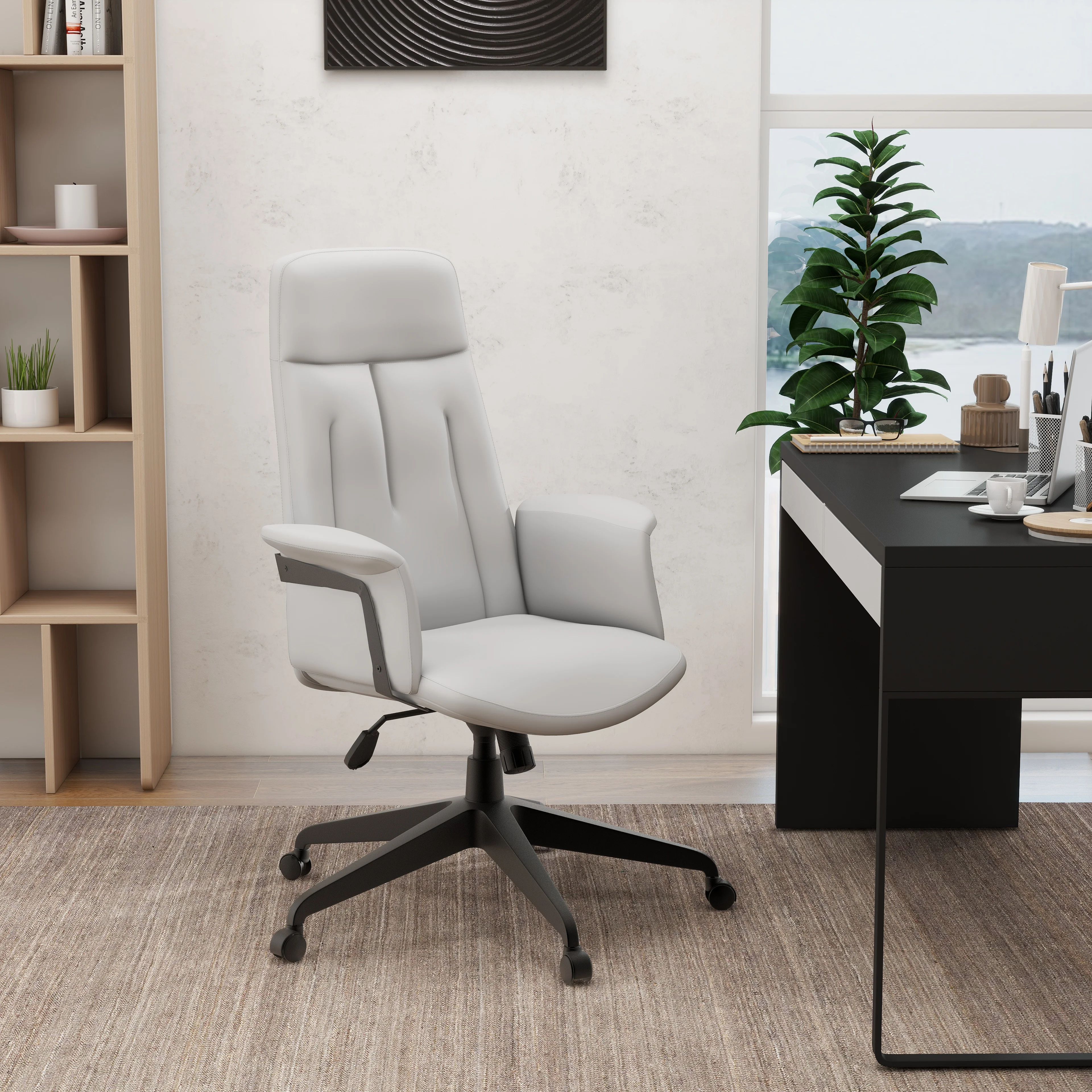 Inifini Collection Modern Office Chair In White