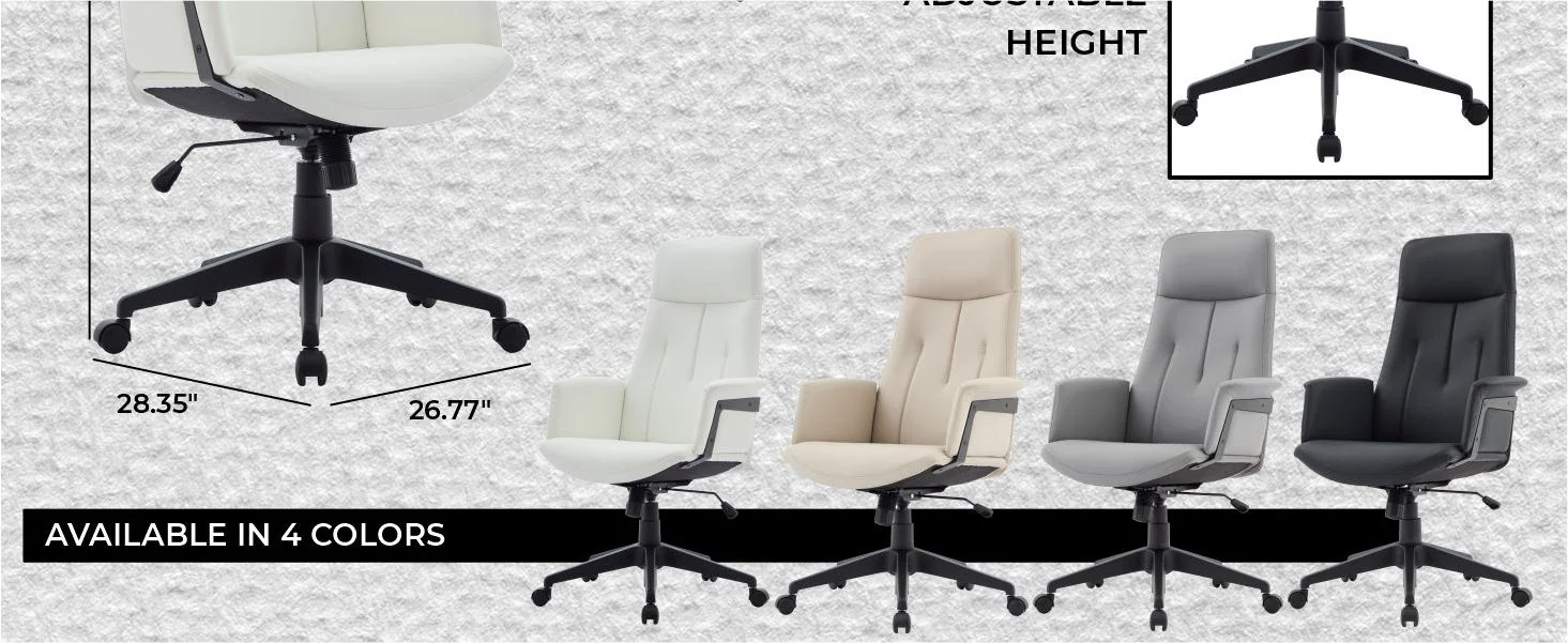 Inifini Collection Modern Office Chair In White