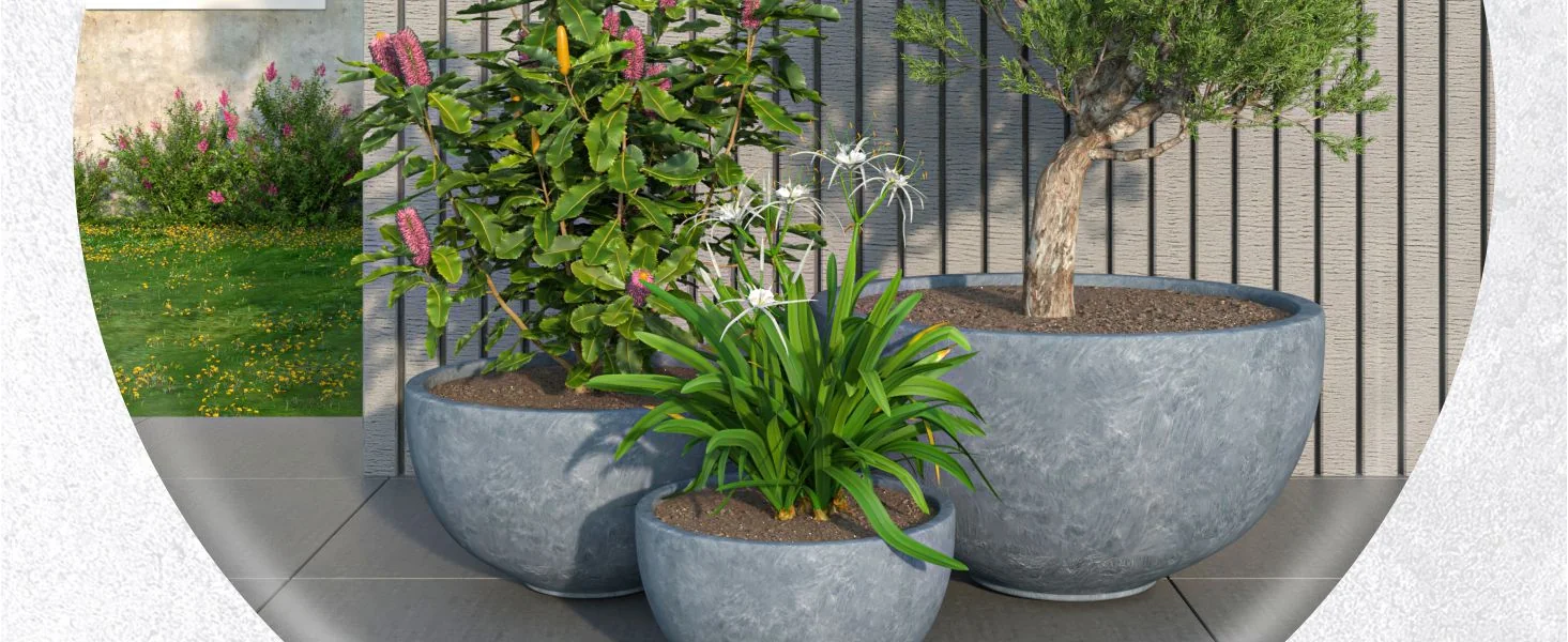 Iris Planter Set Grey