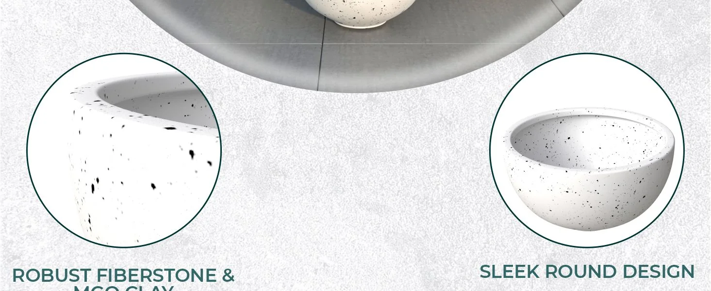 Iris Planter Set White