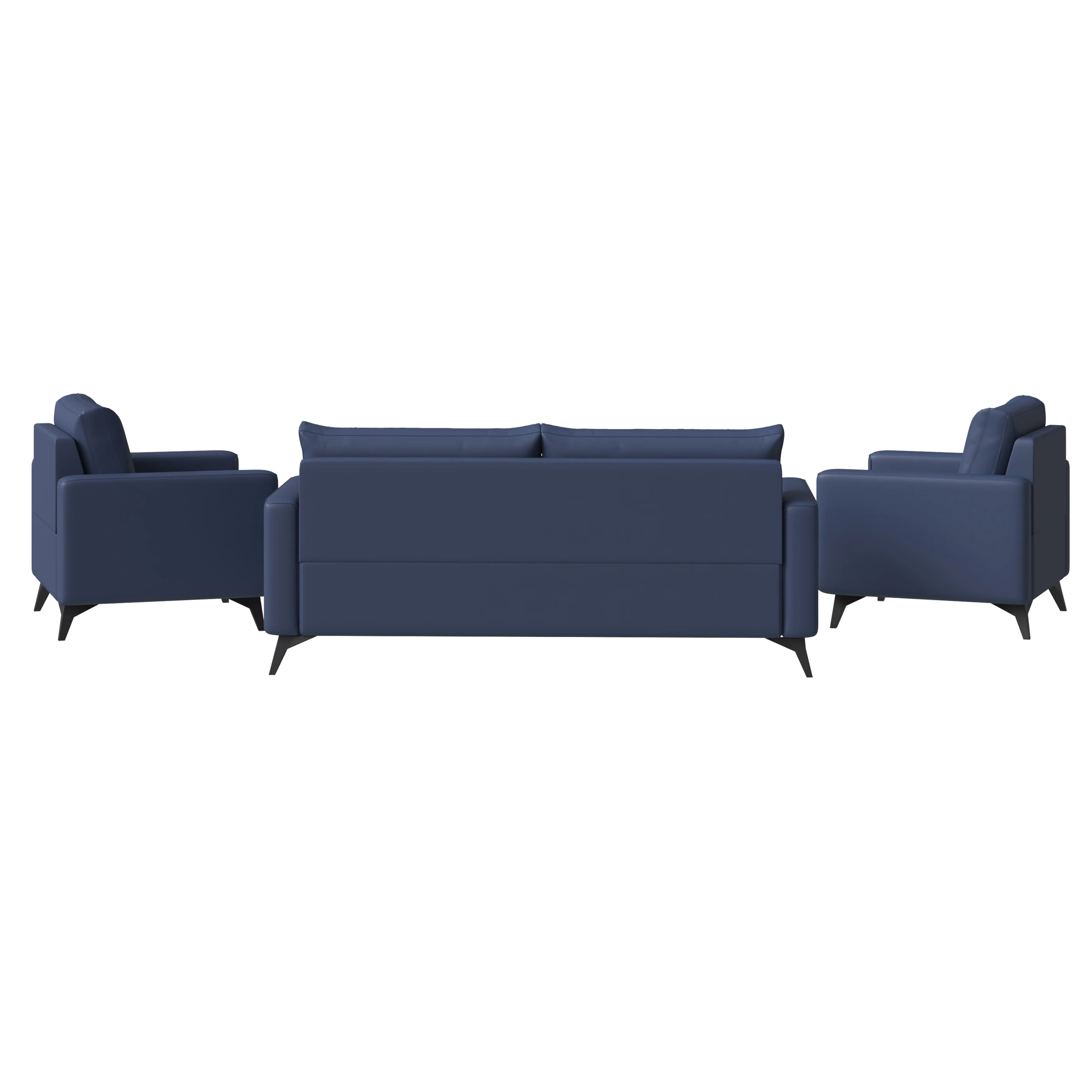 Inno Collection Sofa Set, 2 Single Seaters, and 3 seater In Dark Blue