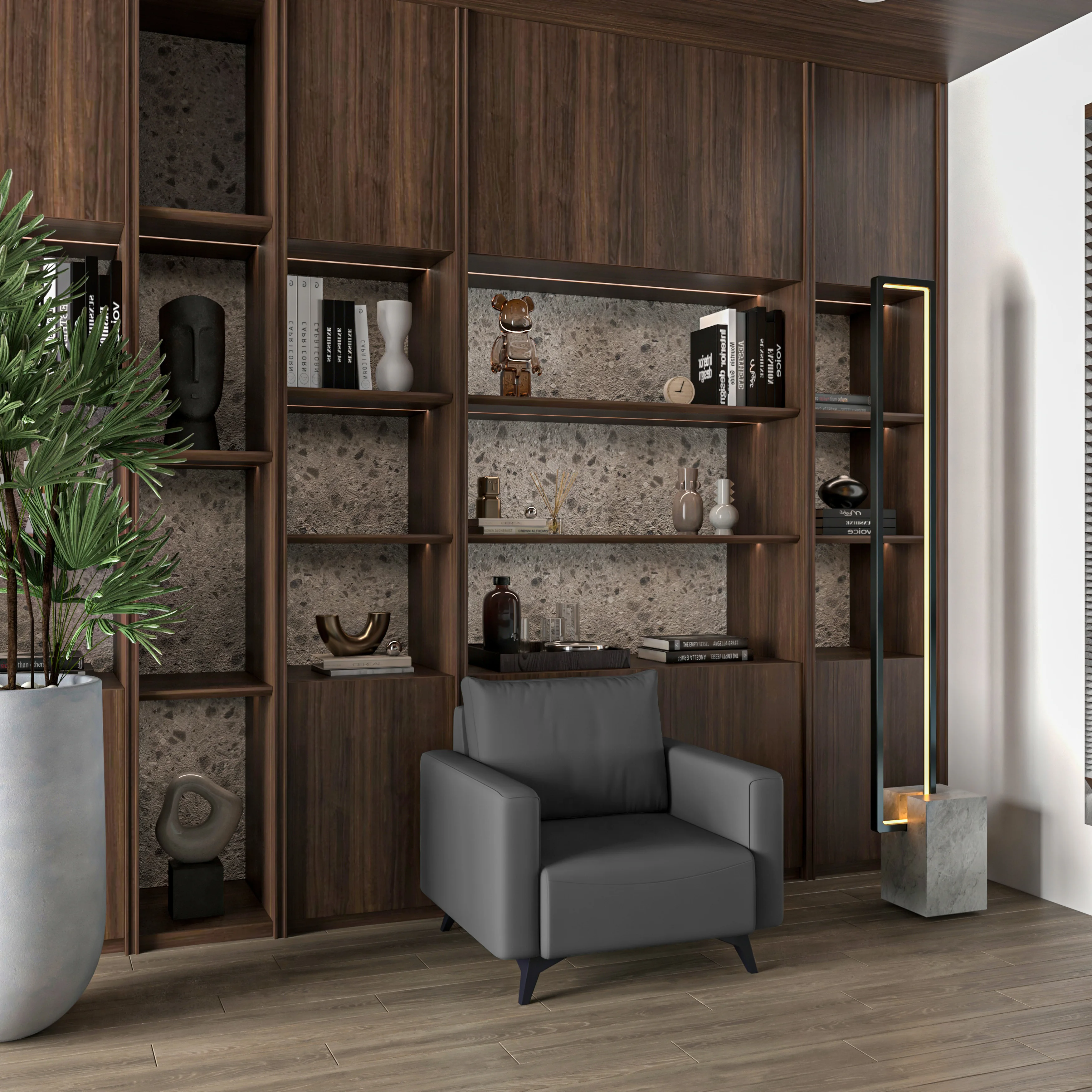 Inno Collection Single Seater Sofa In Grey