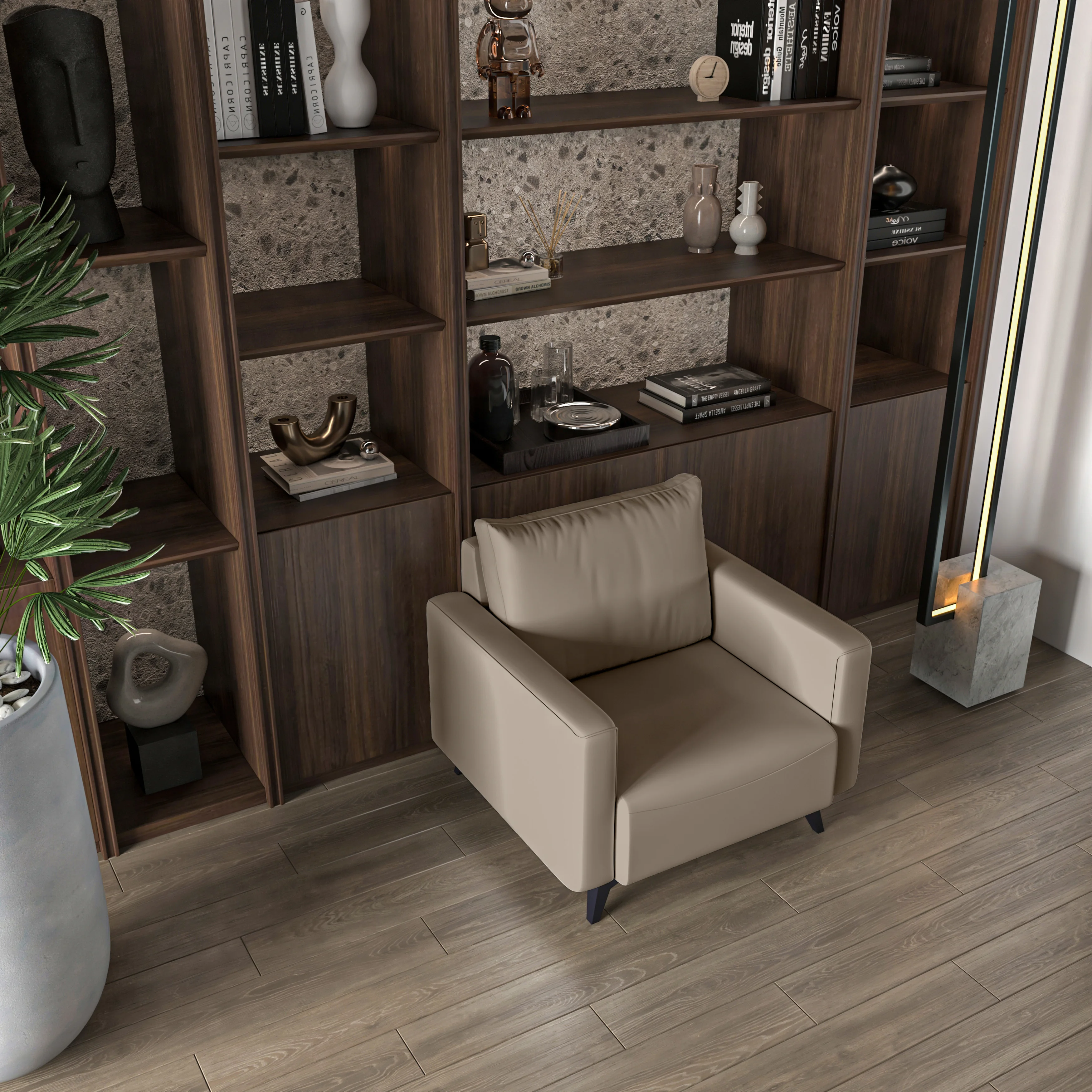 Inno Collection Single Seater Sofa In Taupe