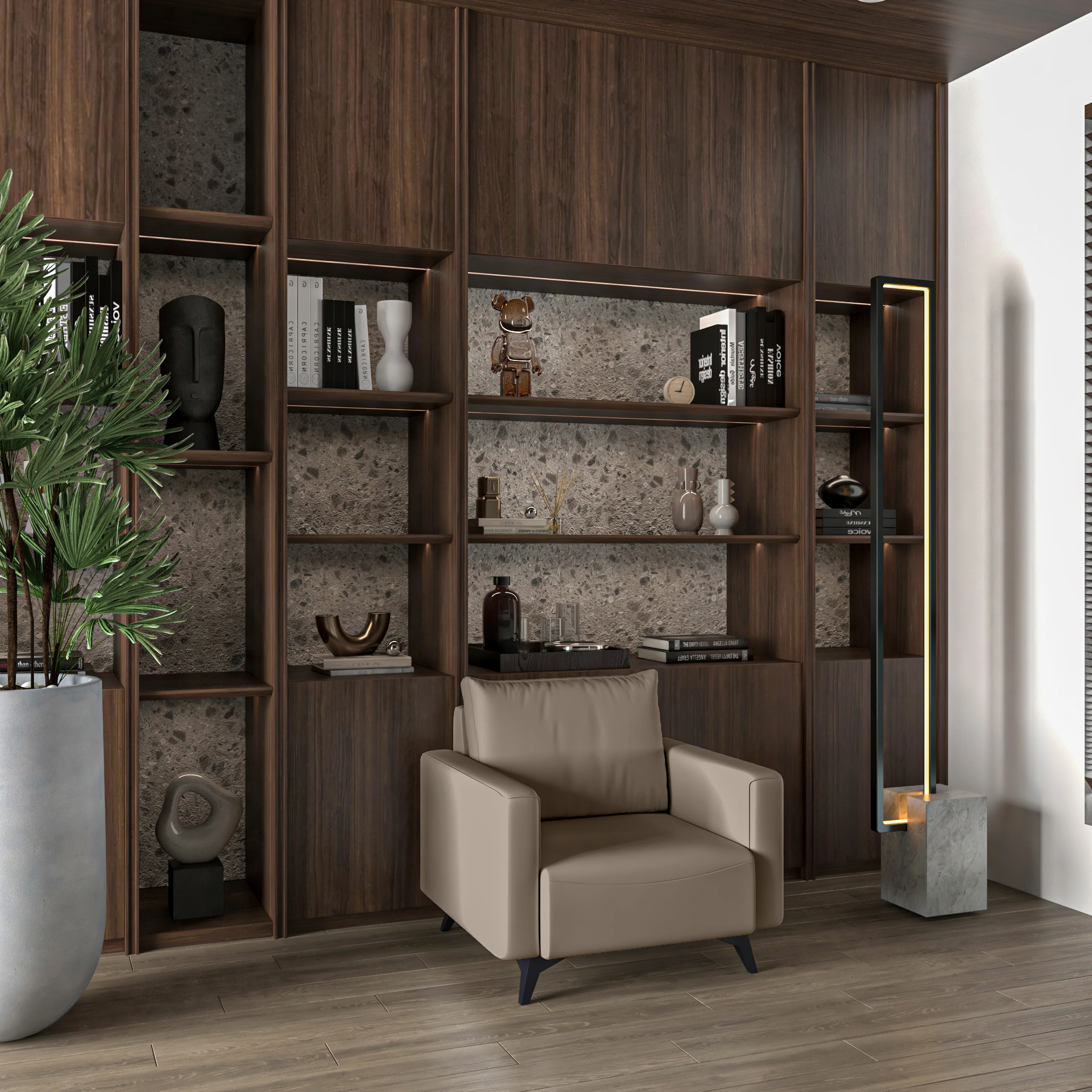 Inno Collection Single Seater Sofa In Taupe