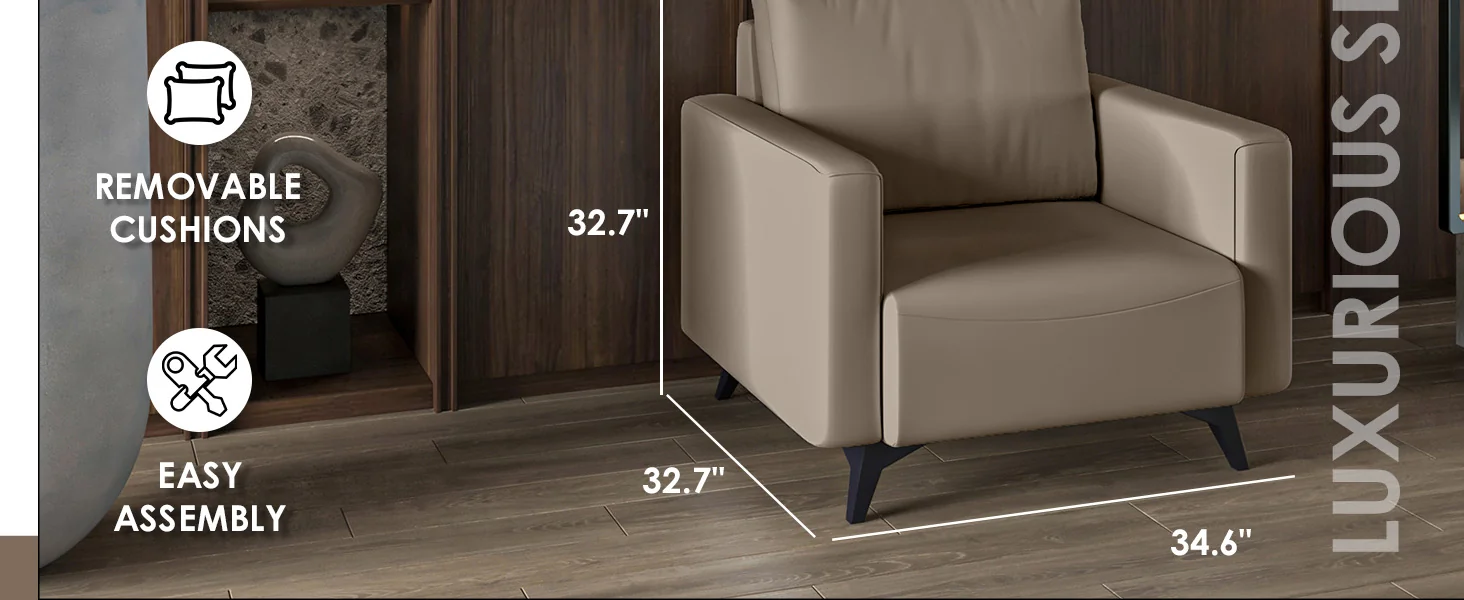 Inno Collection Single Seater Sofa In Taupe