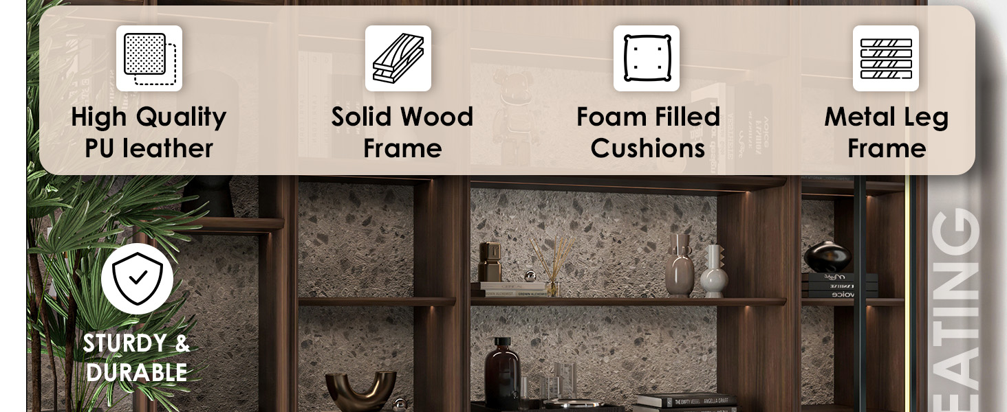 Inno Collection Three Seater Sofa In Grey