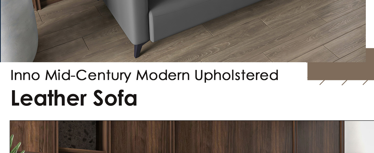 Inno Collection Three Seater Sofa In Grey