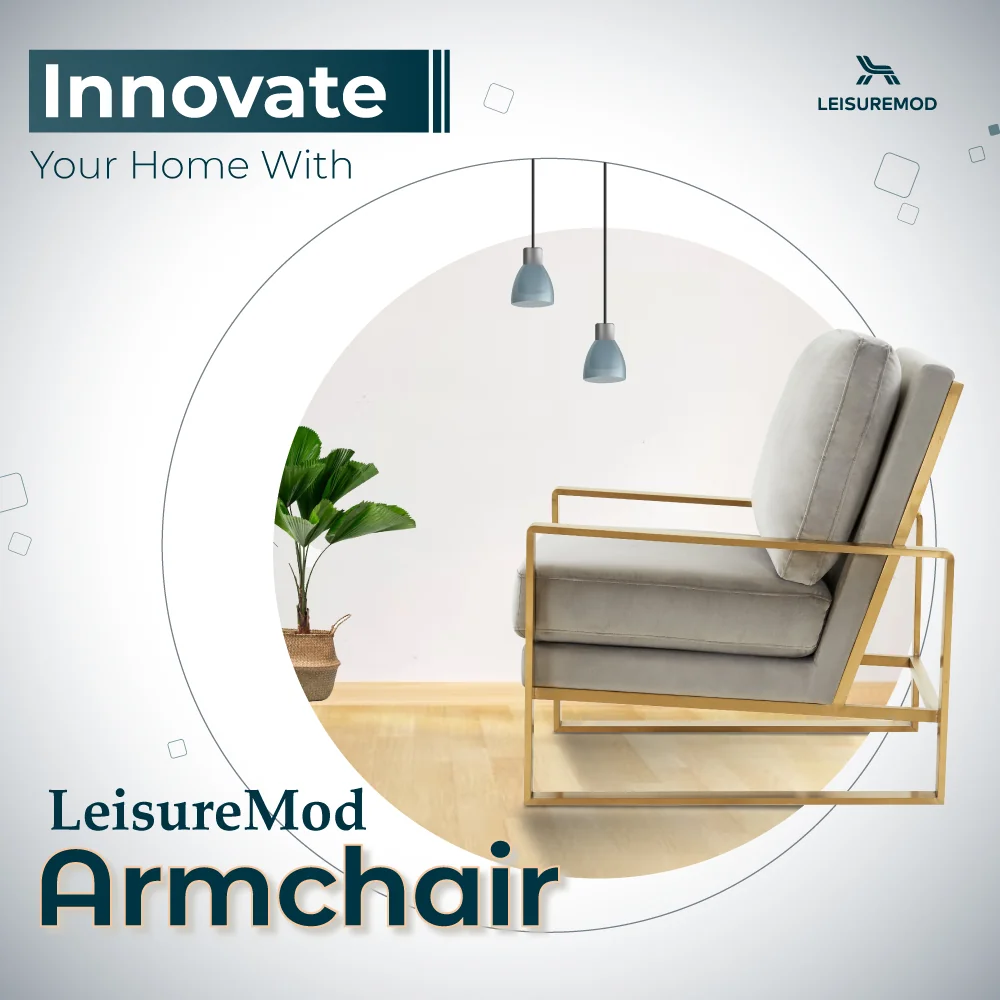 Jefferson Velvet Design Accent Armchair With Gold Brass Finish Frame