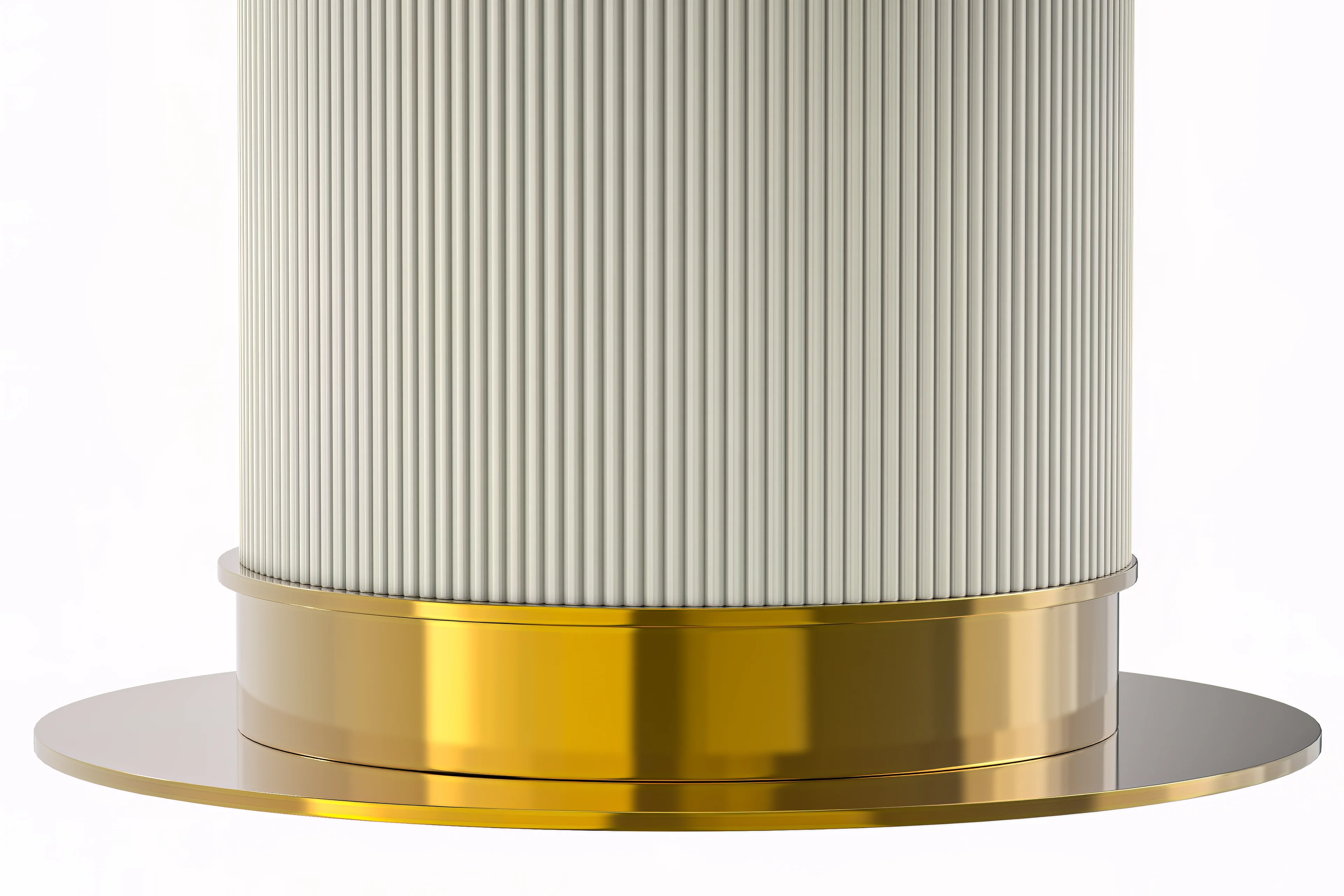 Jexis Series Round Dining Ta...Gold Base with 71" Round Clear Glass Top