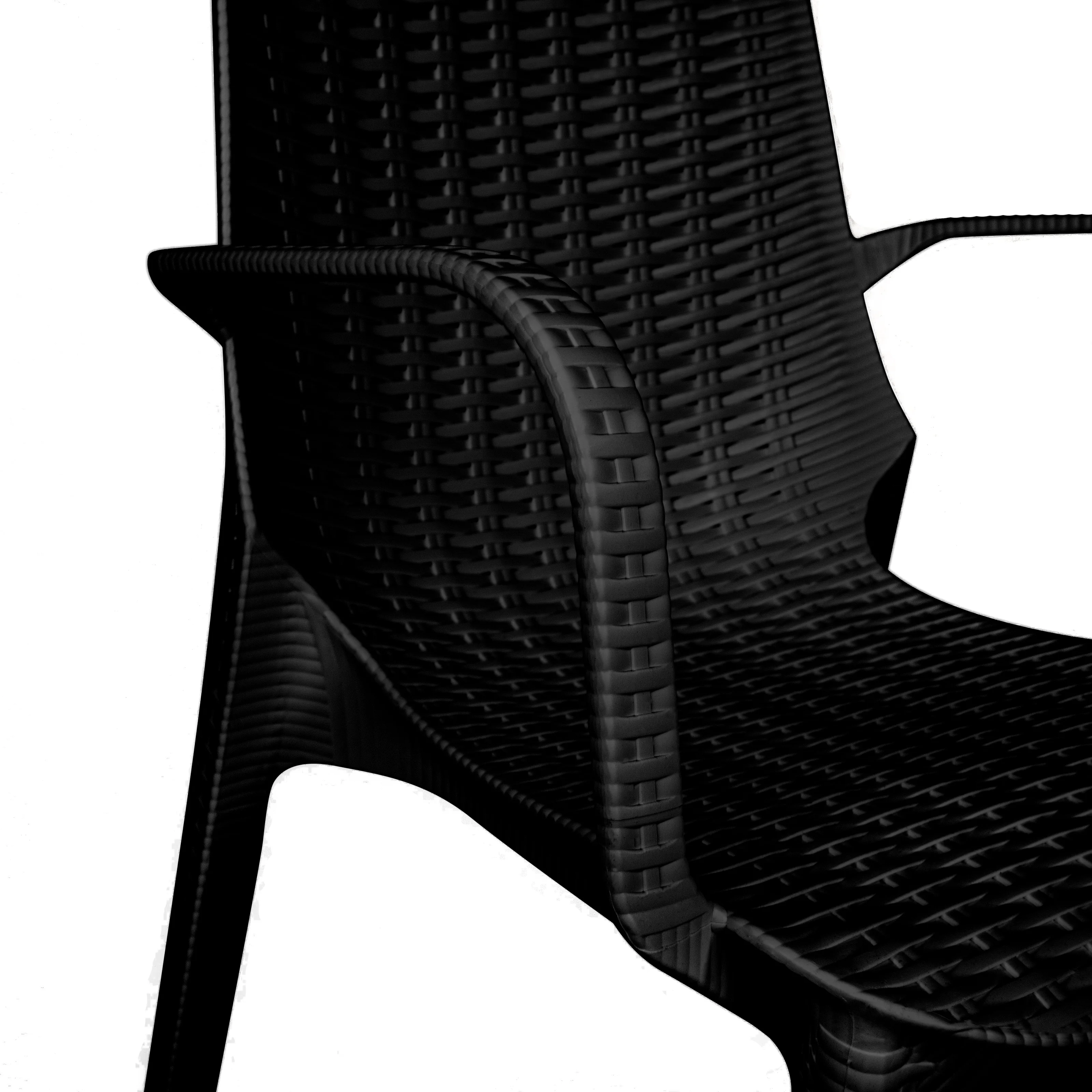 Kent Outdoor Patio Plastic Dining Arm Chair