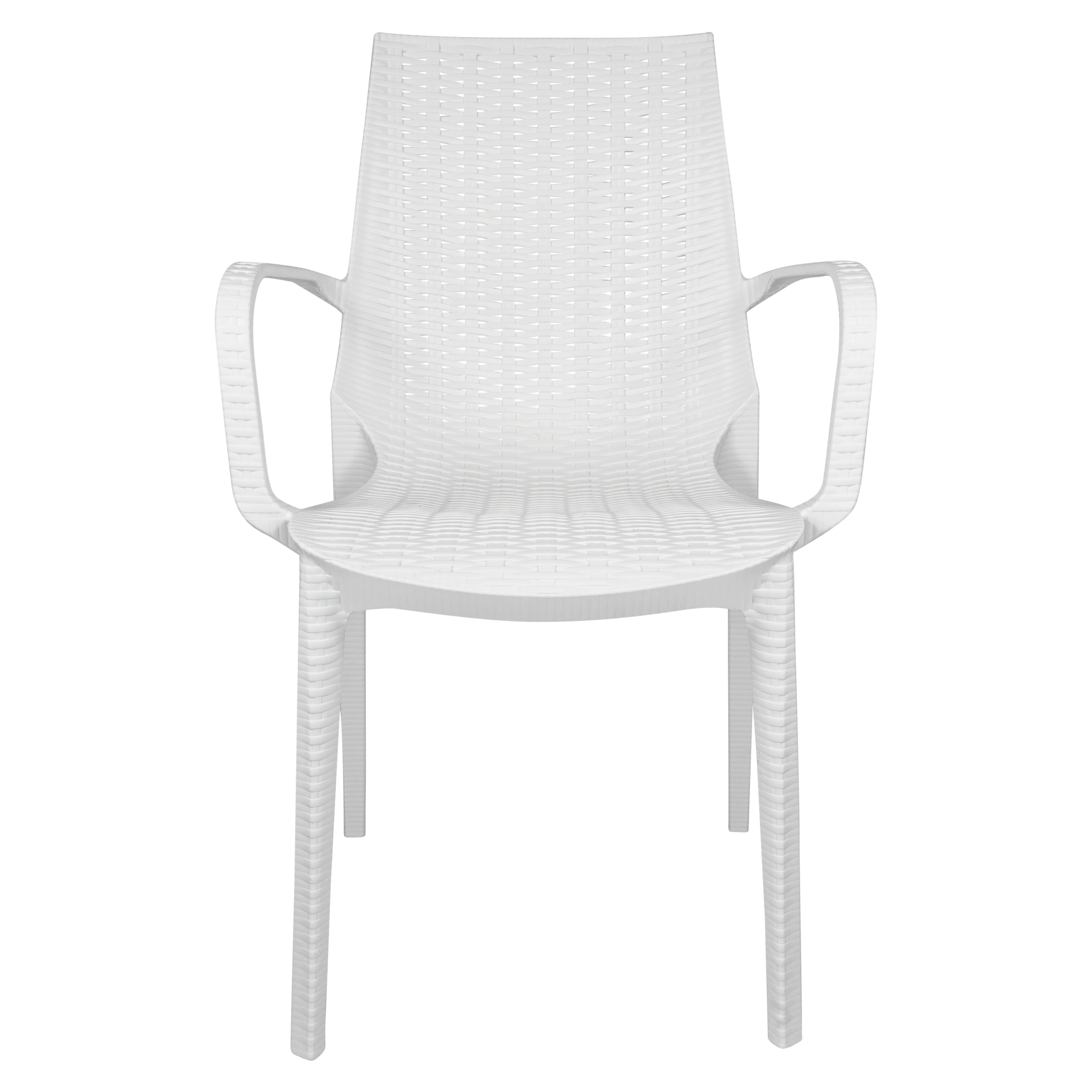 Kent Outdoor Patio Plastic Dining Arm Chair