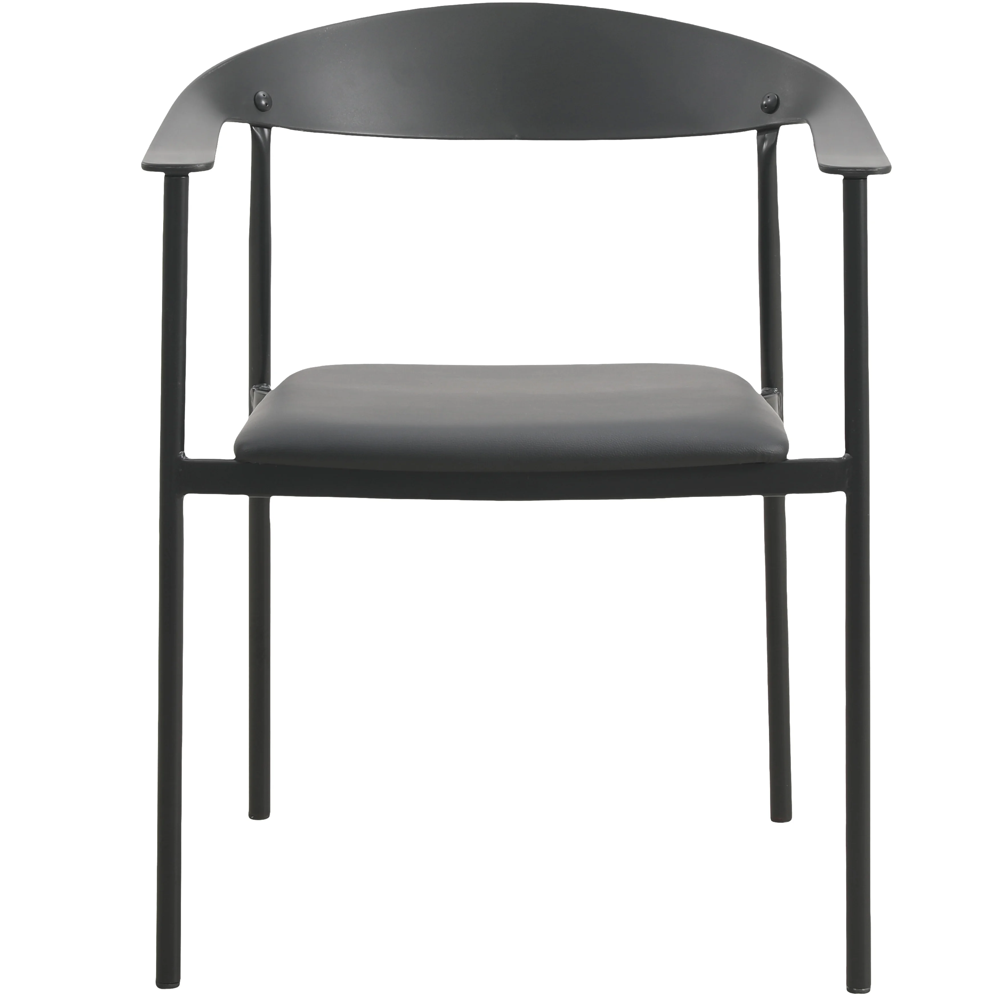 Kora Collection Modern Dining Chair in Black - Set of 4