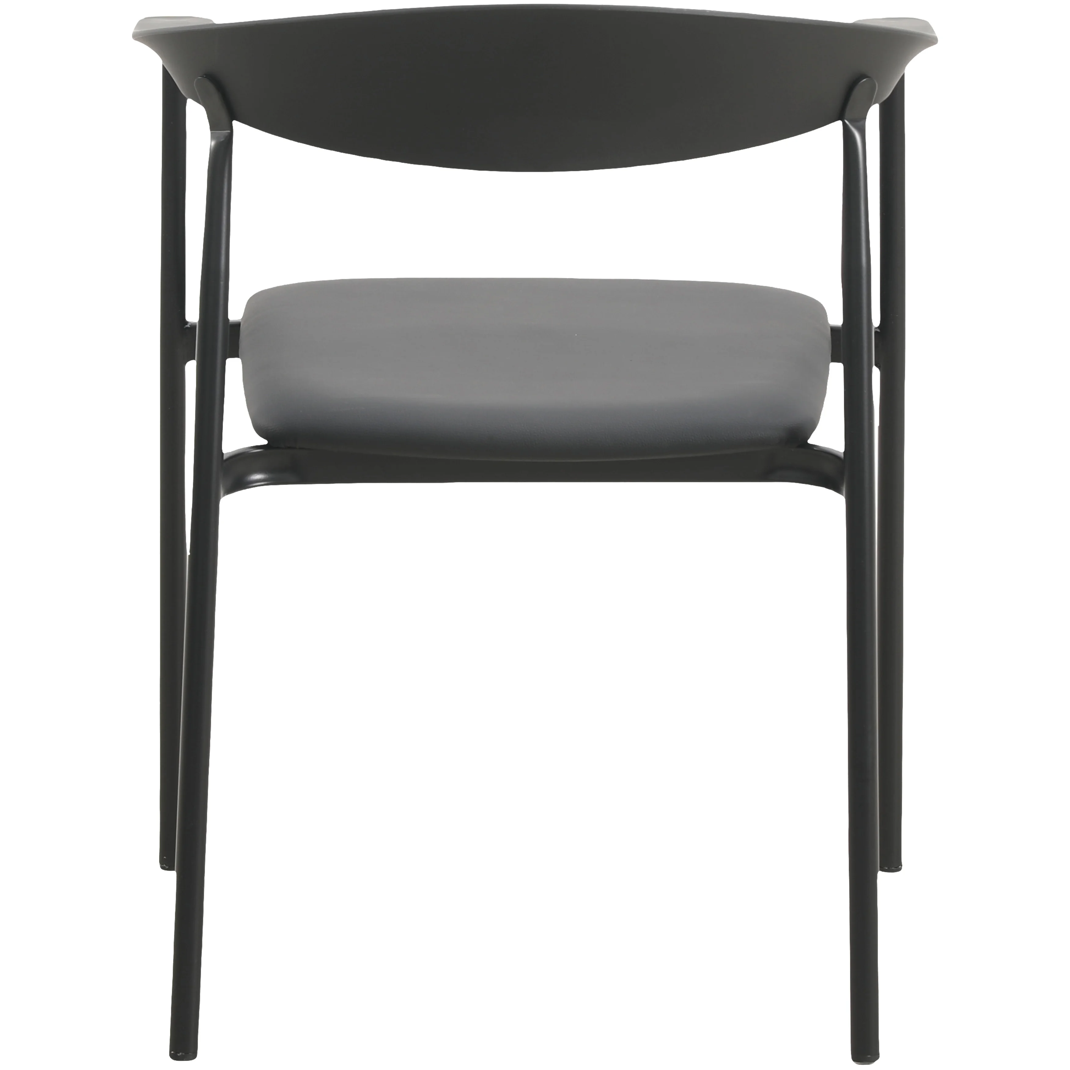 Kora Collection Modern Dining Chair in Black - Set of 4