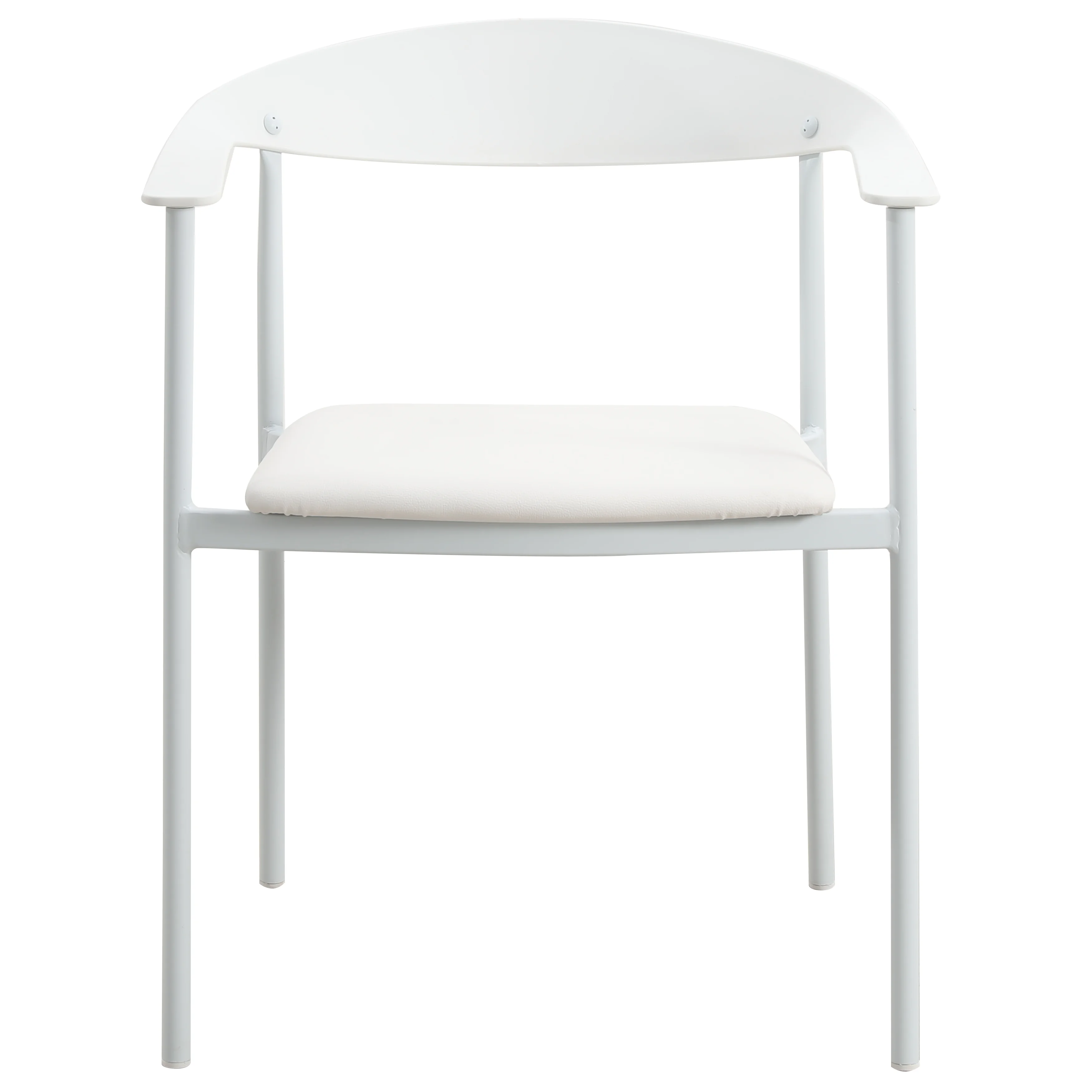 Kora Collection Modern Dining Chair in White