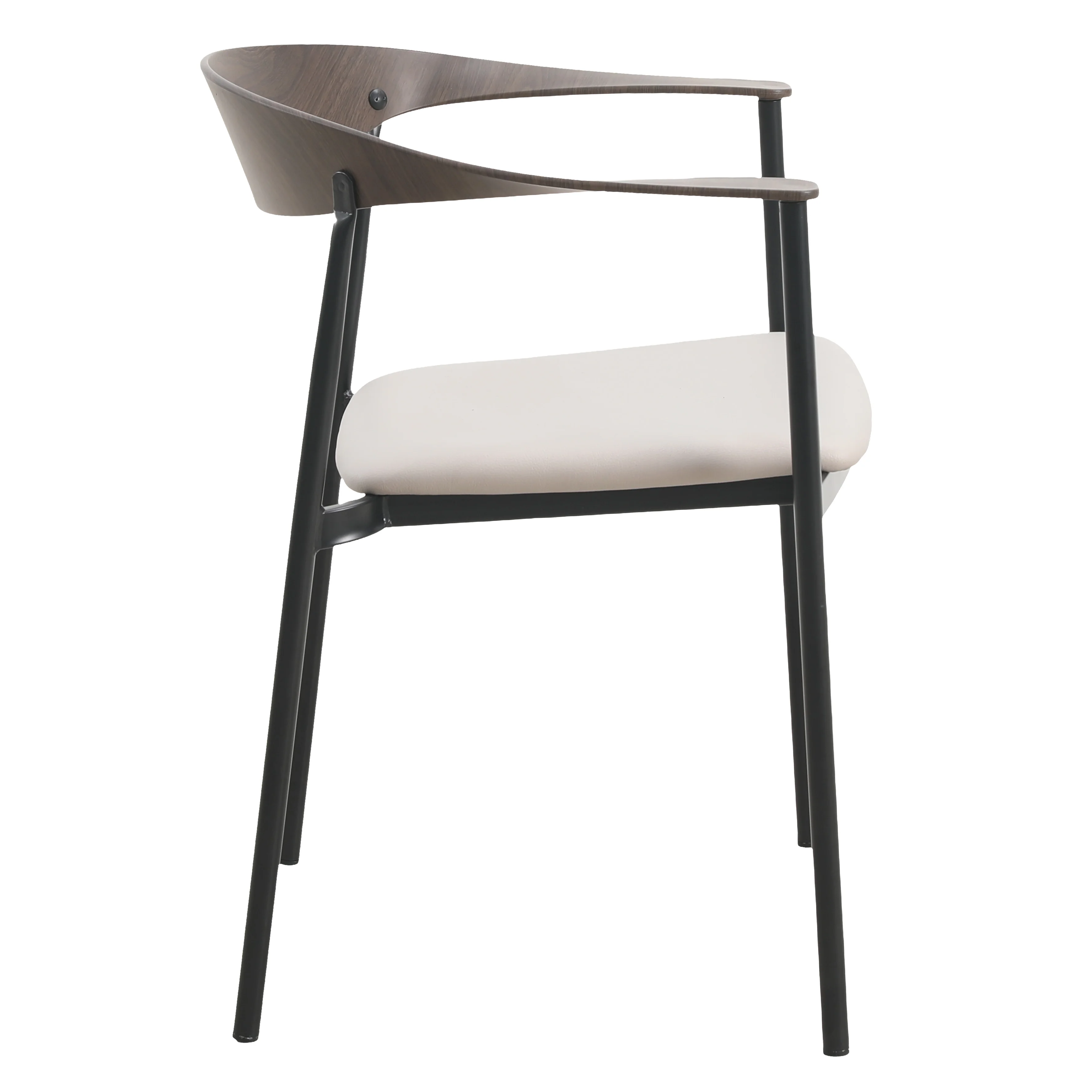 Kora Collection Modern Dining Chair in Toupe - Set of 4