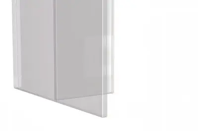 Kova Series Dining Table, Clear Base with 71" Deep Grey Sintered Stone Top