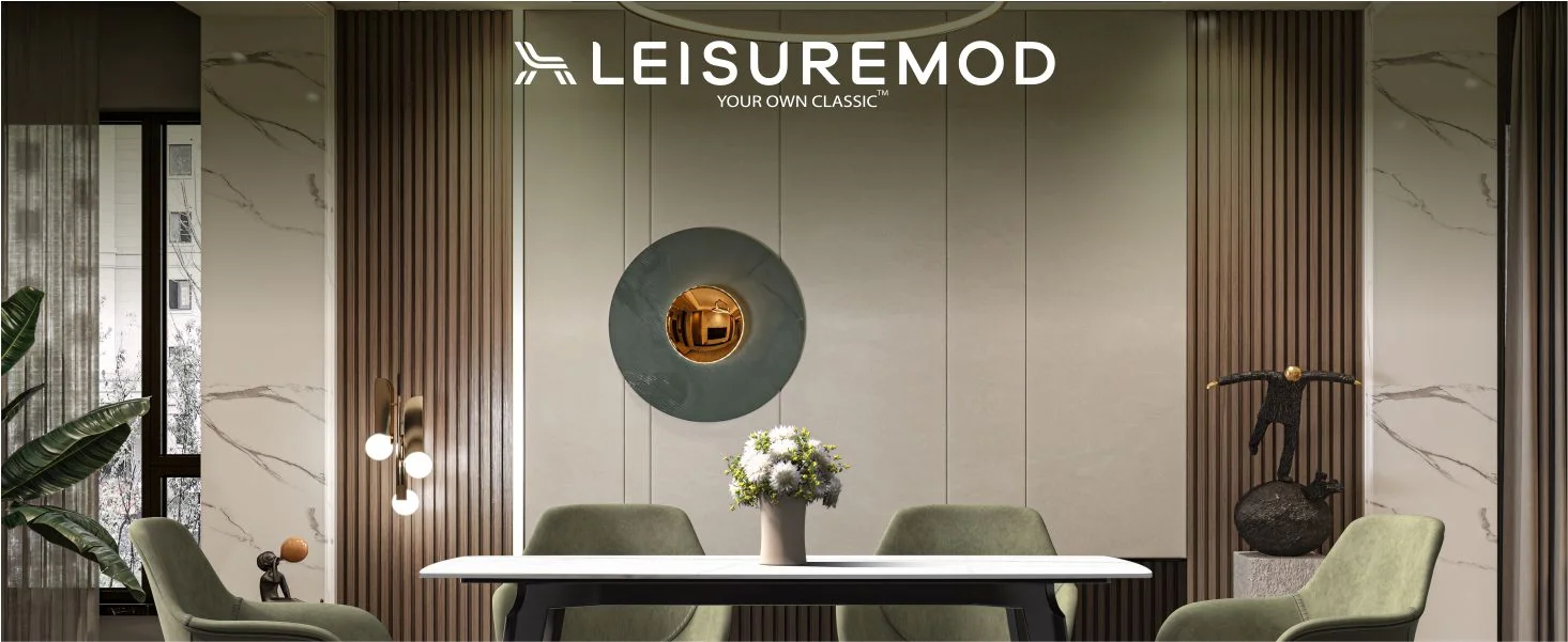 Krevor Series Modern Dining Table Silver Base, With 55 White/Gold Sintered Stone Top