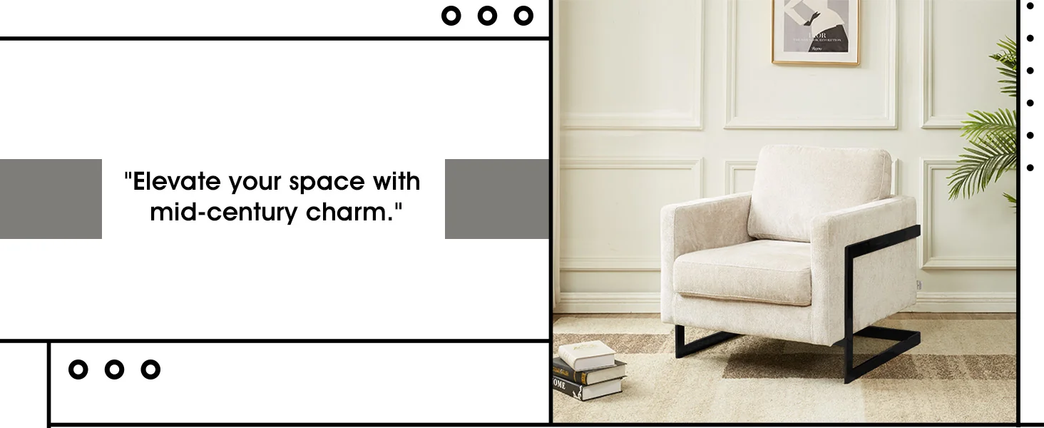 Lincoln Grey Boucle Accent Armchair With Black Frame