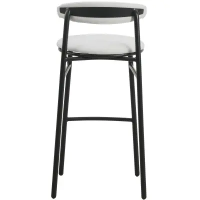 Lume Collection Modern Bar Stool in Grey